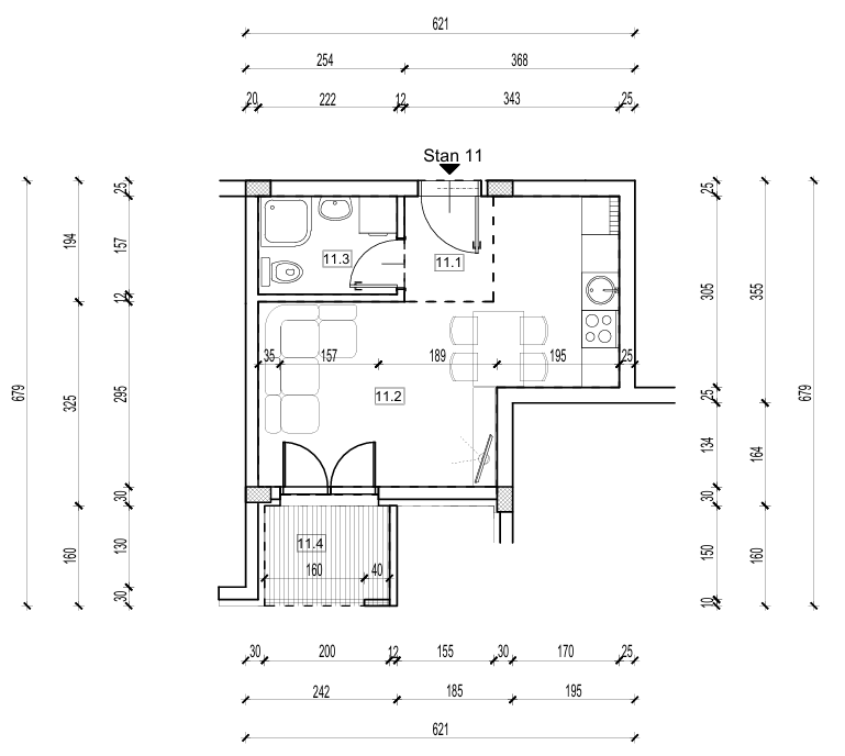 Apartment measurements