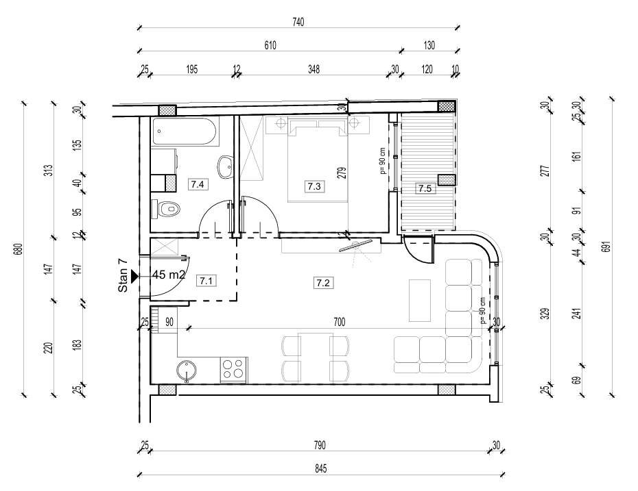 Apartment measurements