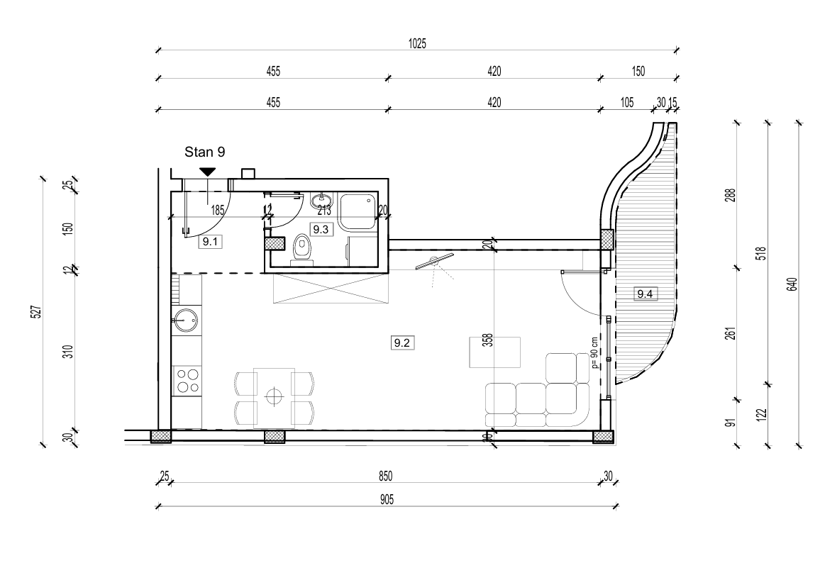 Apartment measurements