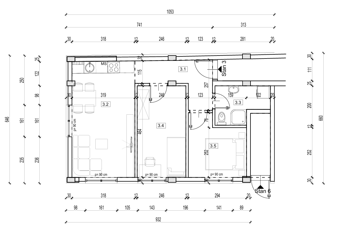Apartment measurements