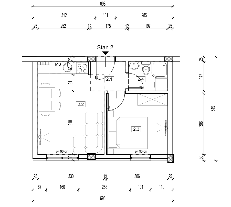 Apartment measurements