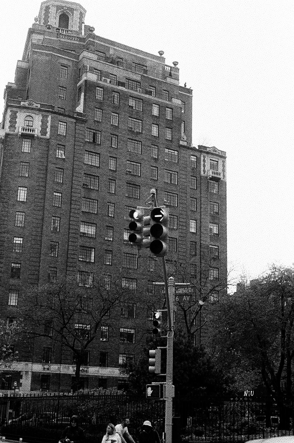 Old building in black and white