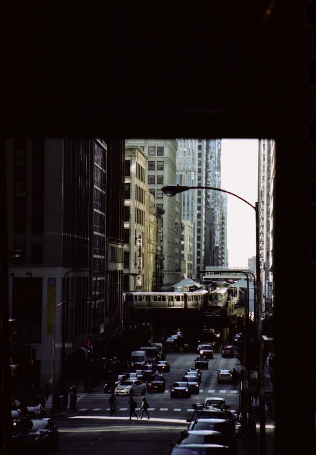 a busy street filled with cars