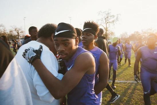 Players saying hello to the crowd at the Niké SB 51 event
