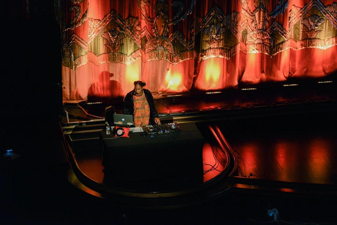 the DJ on stage at the Google Soulfest 