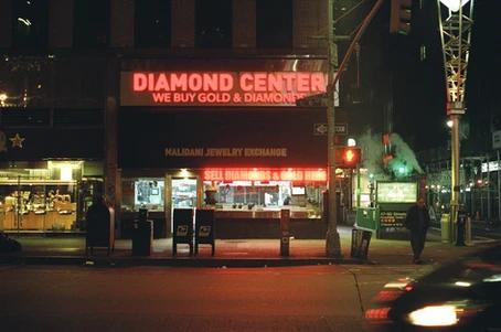 Diamond Center, Halidani jewelry exchange seen at night