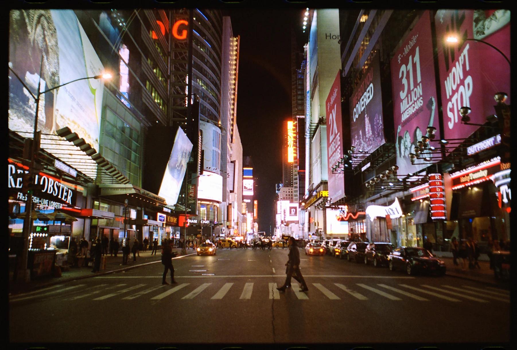 Times square, New York, at night