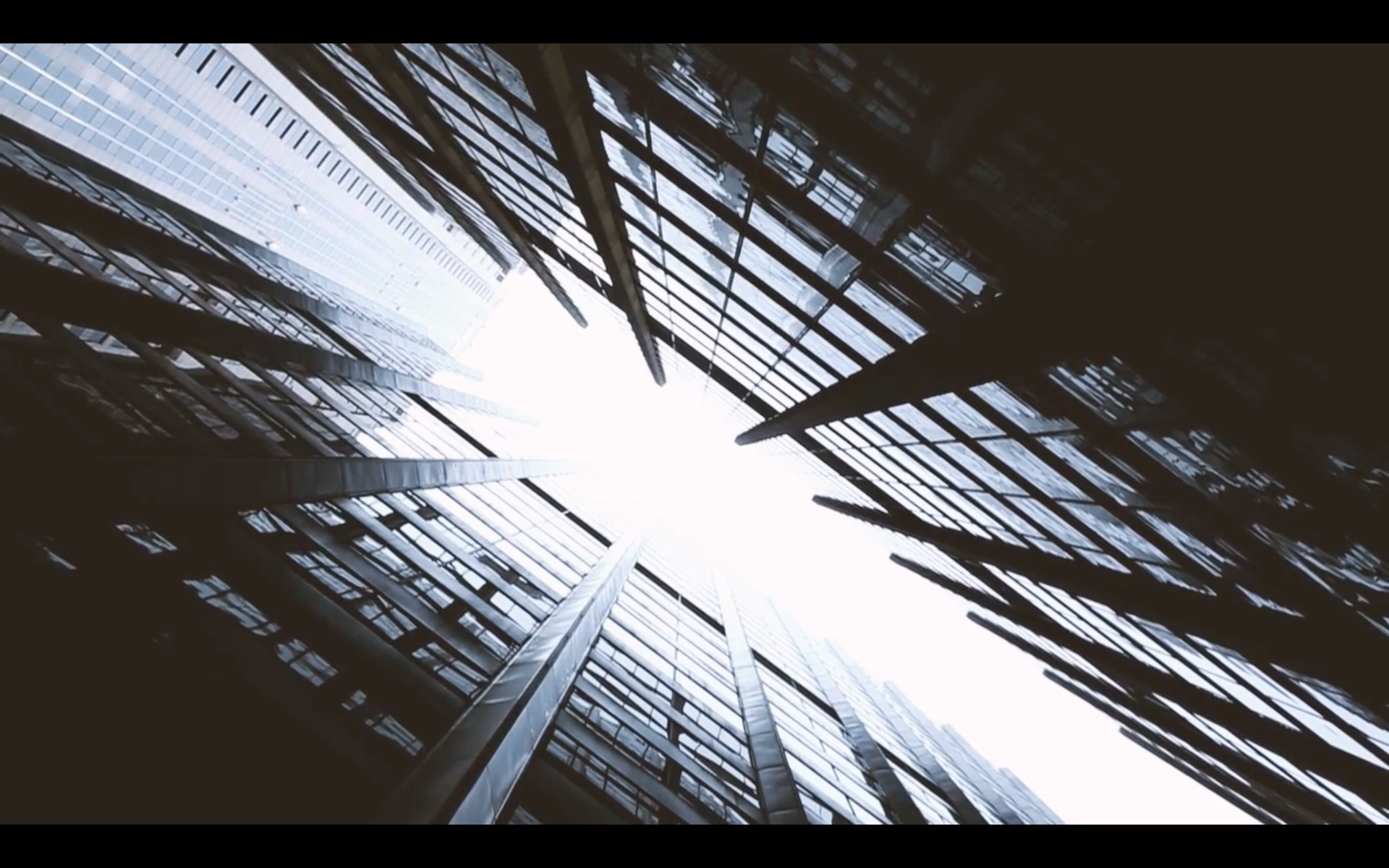 Look up at buildings in Chicago, Illinois