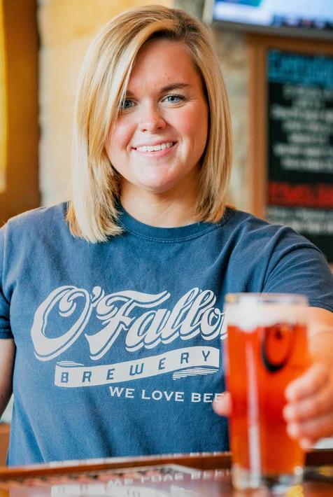 o'fallon brewery waitress serving beer