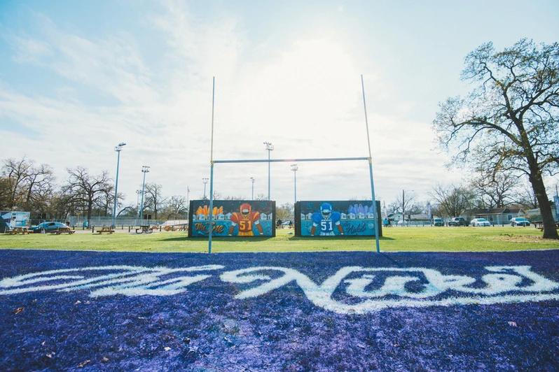 the purple endzone at the niké sb 51 event
