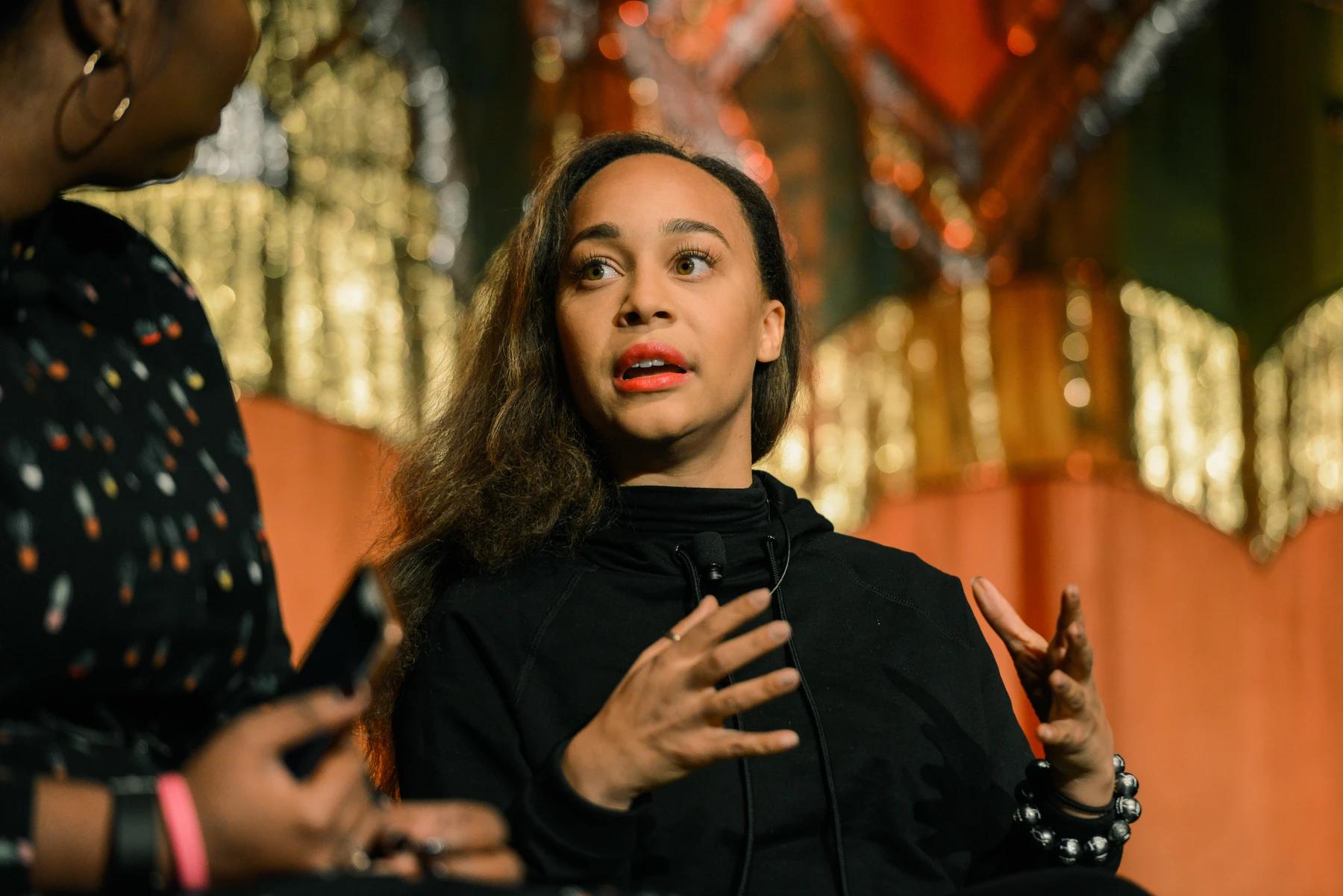 the panels discussion on stage at Google Soulfest