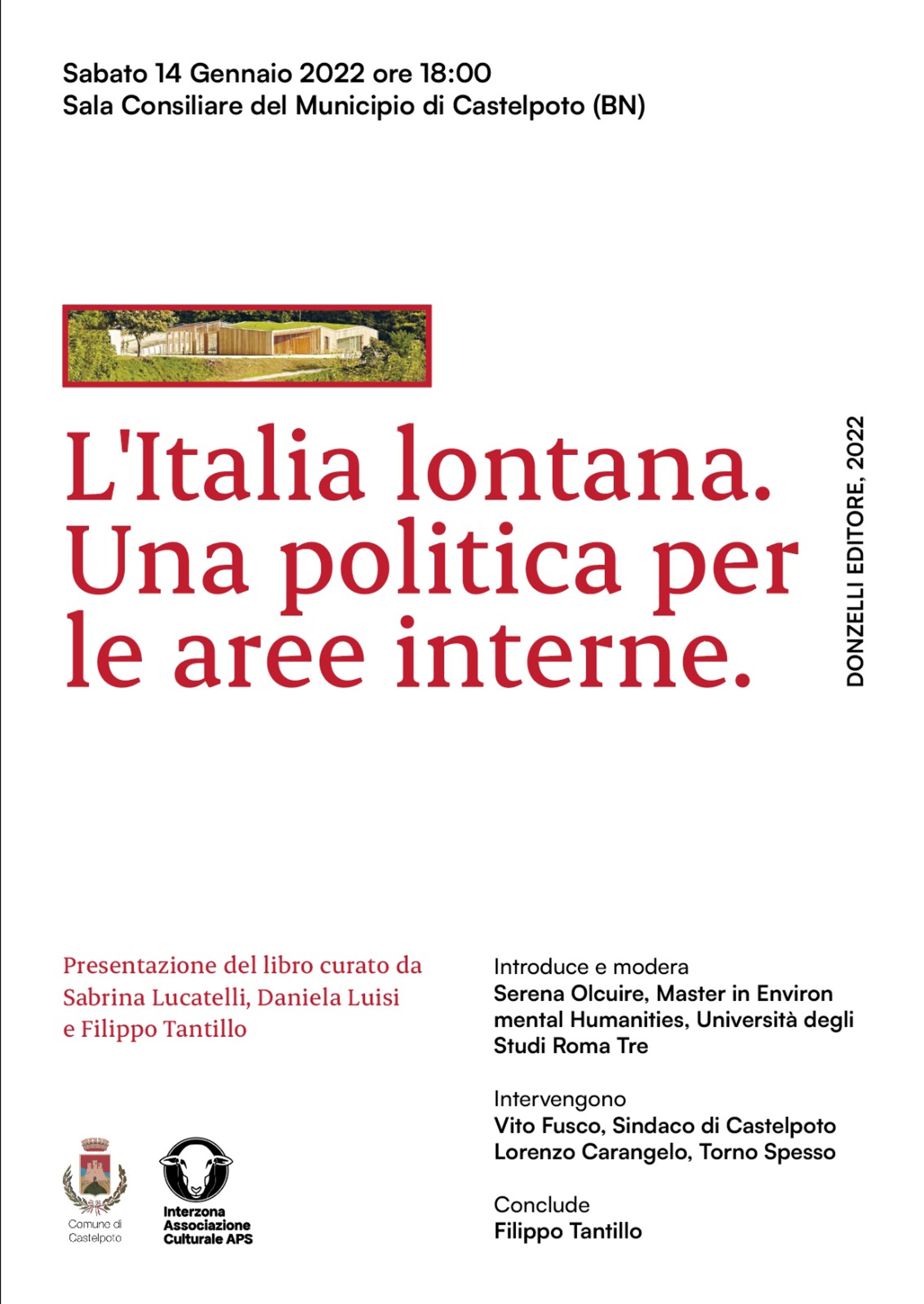 A Castelpoto la presentazione del libro "L'Italia lontana" con Filippo Tantillo.