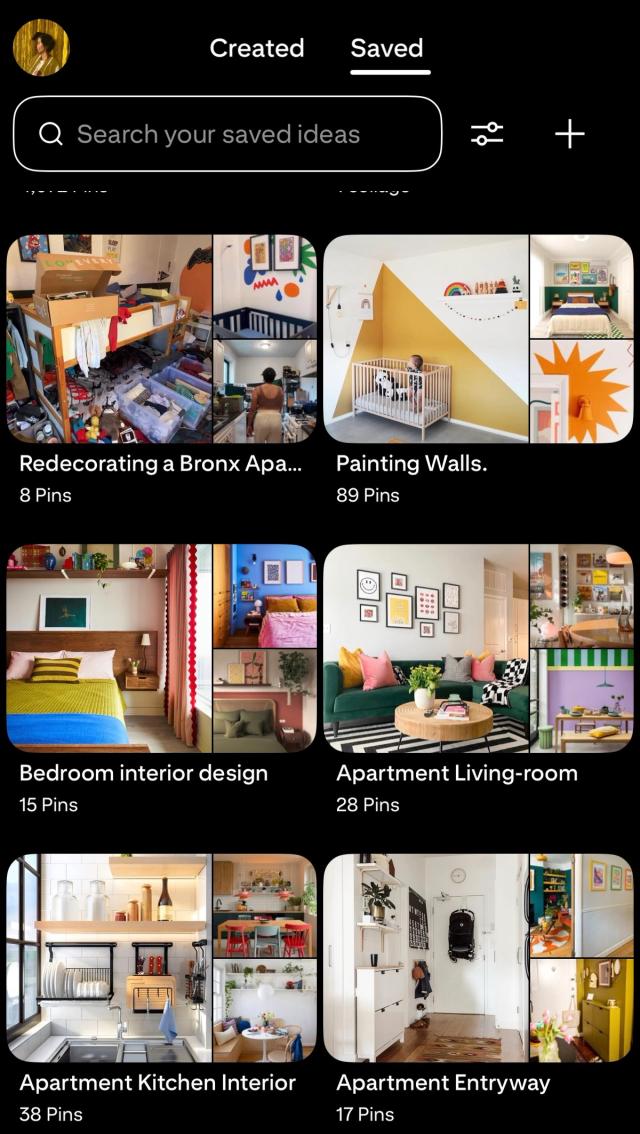 author's Pinterest boards