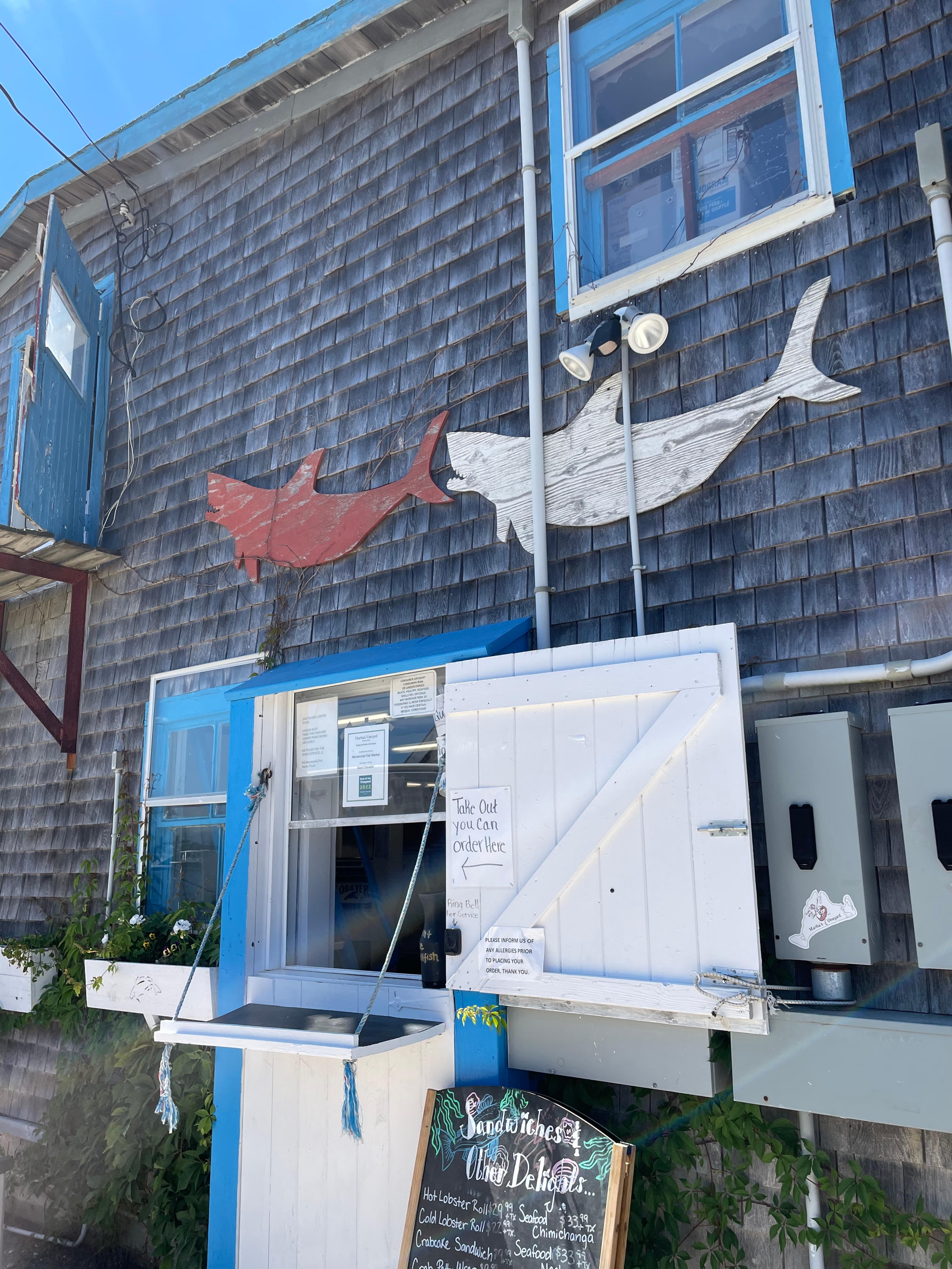 fish market in Martha's Vineyard