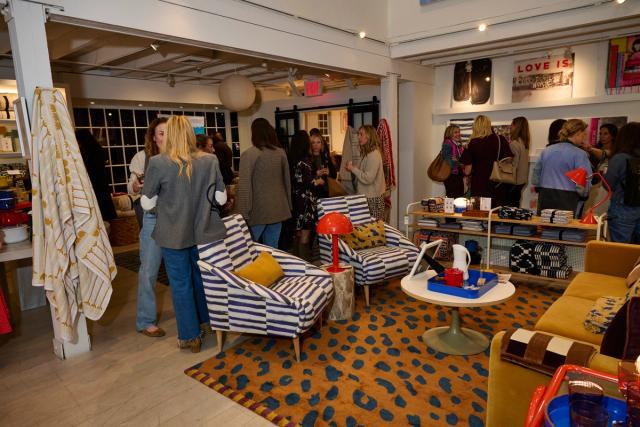 inside Kerri Rosenthal & Schoolhouse popup in Wesport