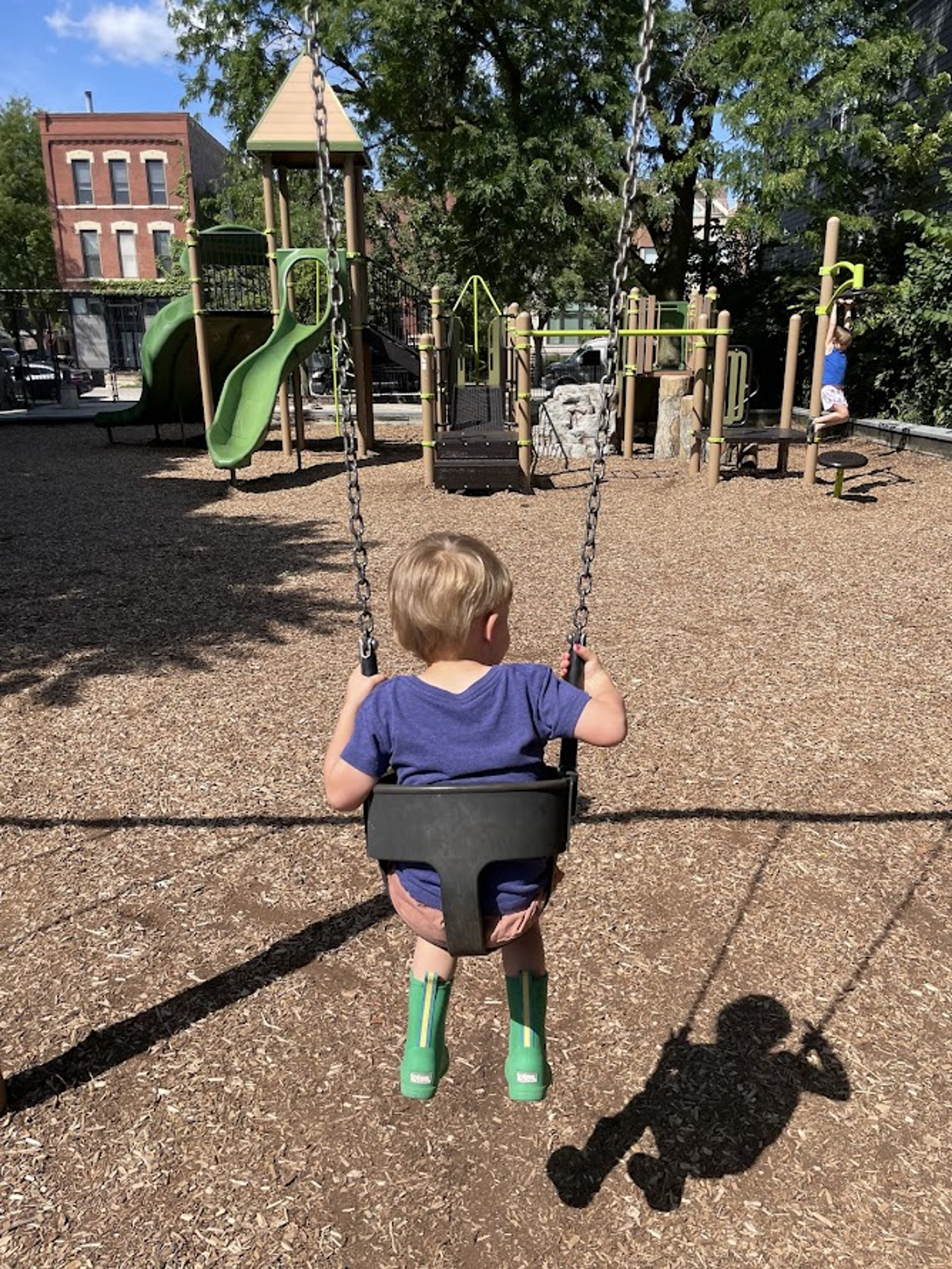 swings at Snowberry Park