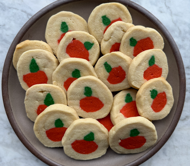 Slice and Bake Halloween Pumpkin Cookies