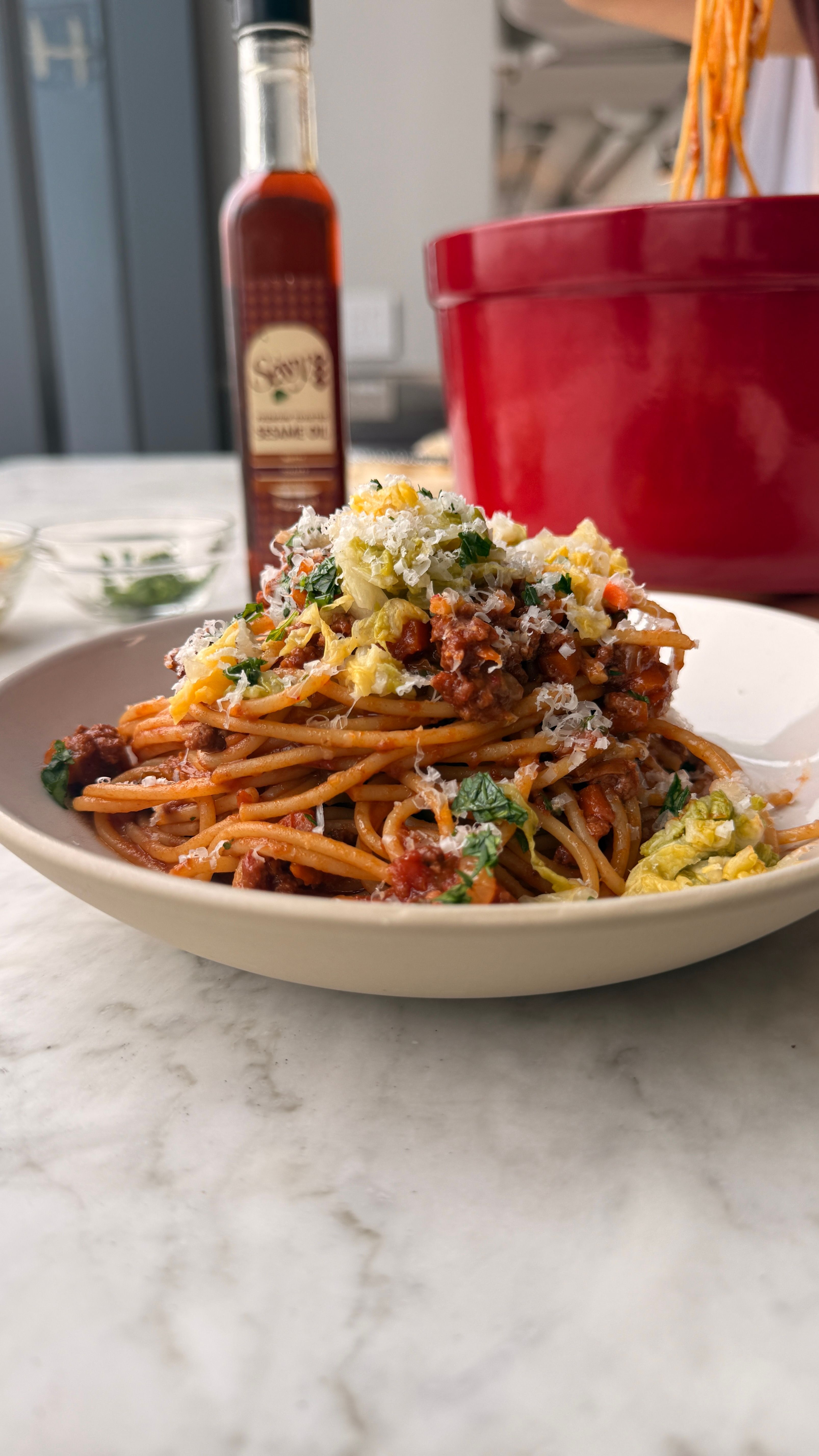 Kimchi Bolognese