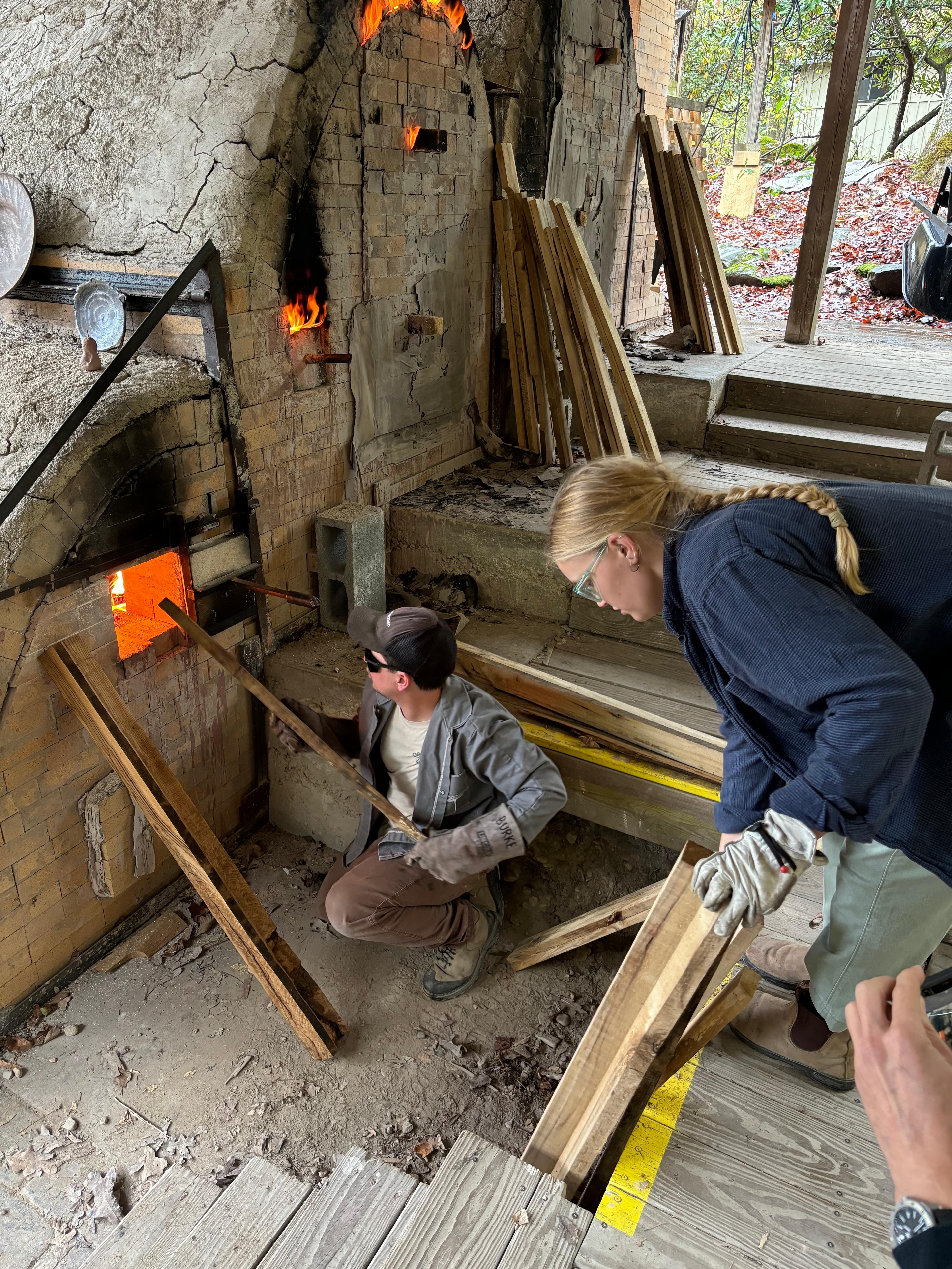 meghan firing her ceramics
