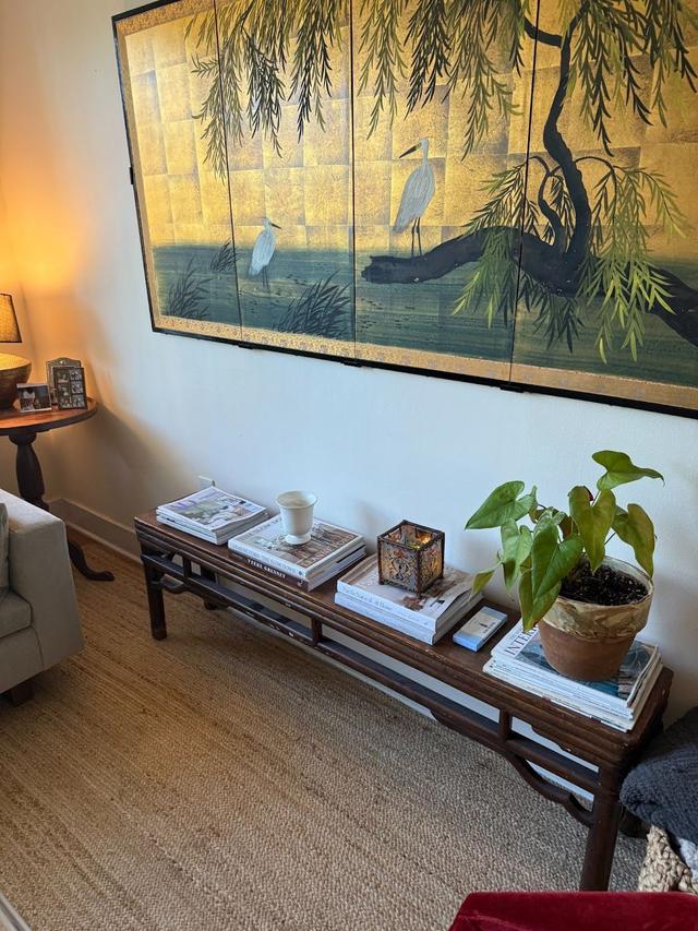 vintage decor in corner floor