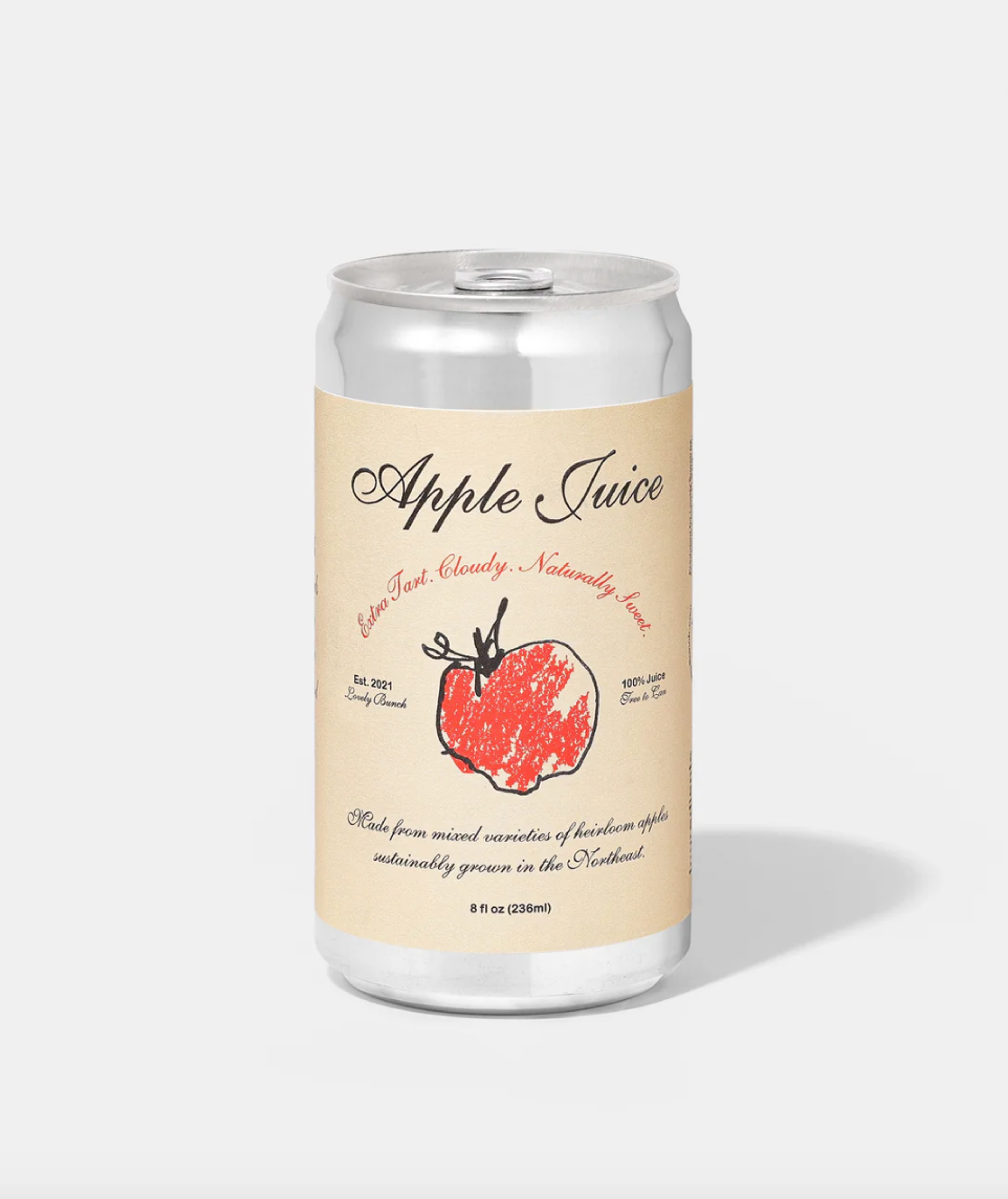 Lovely Bunch apple juice can