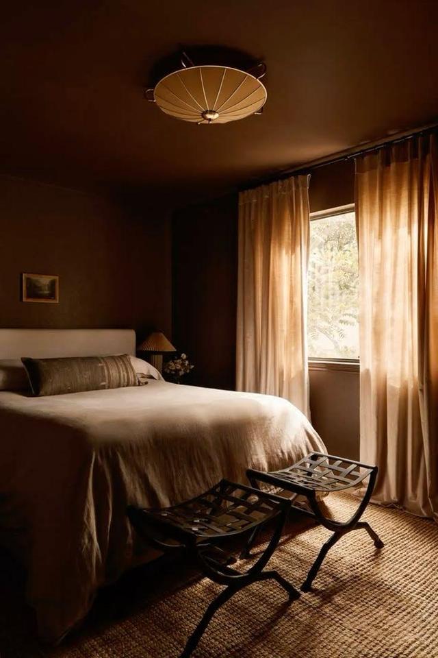 brown room with light coming in