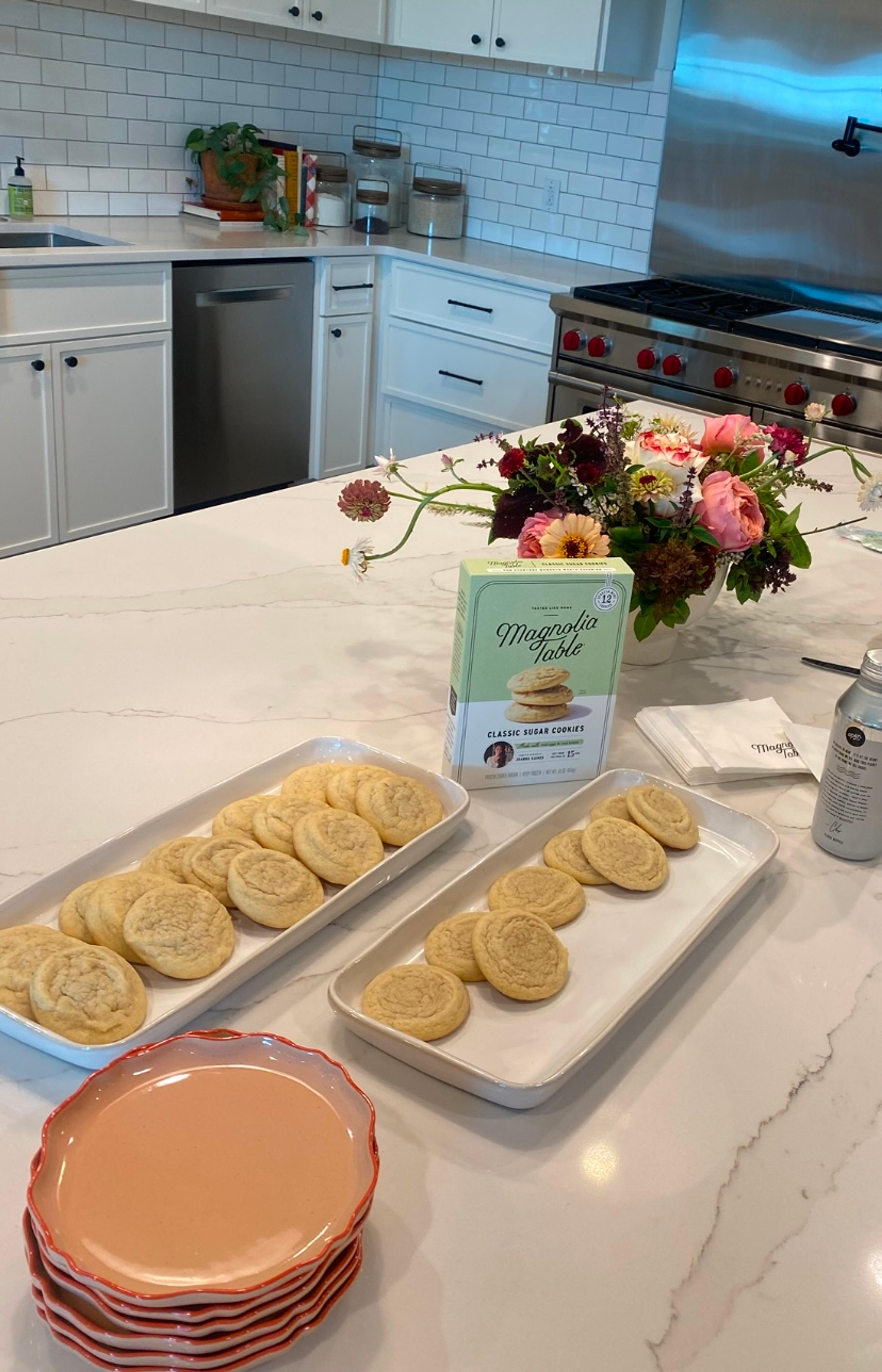 sugar cookies on table