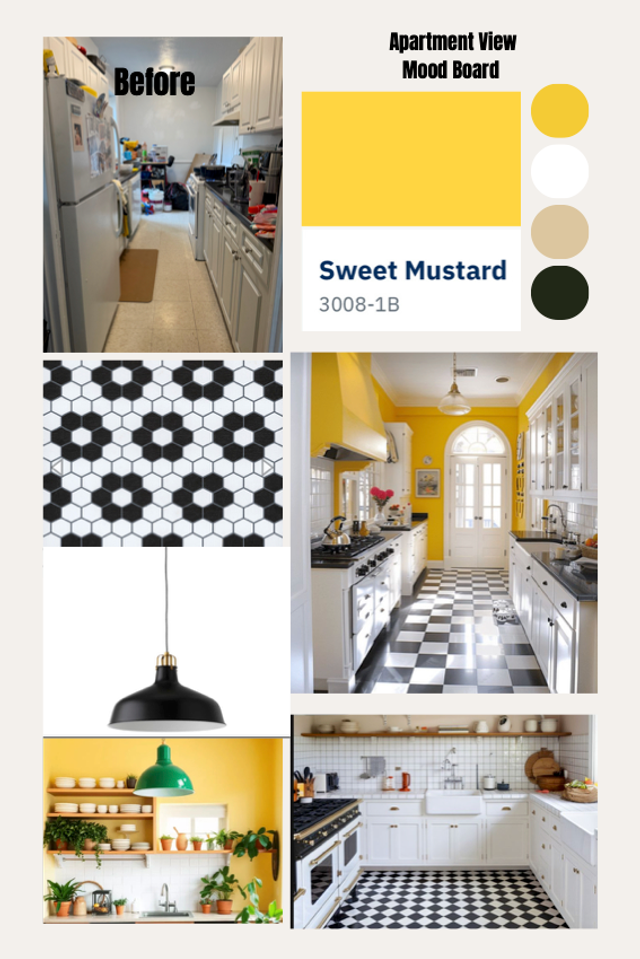 mood board for kitchen