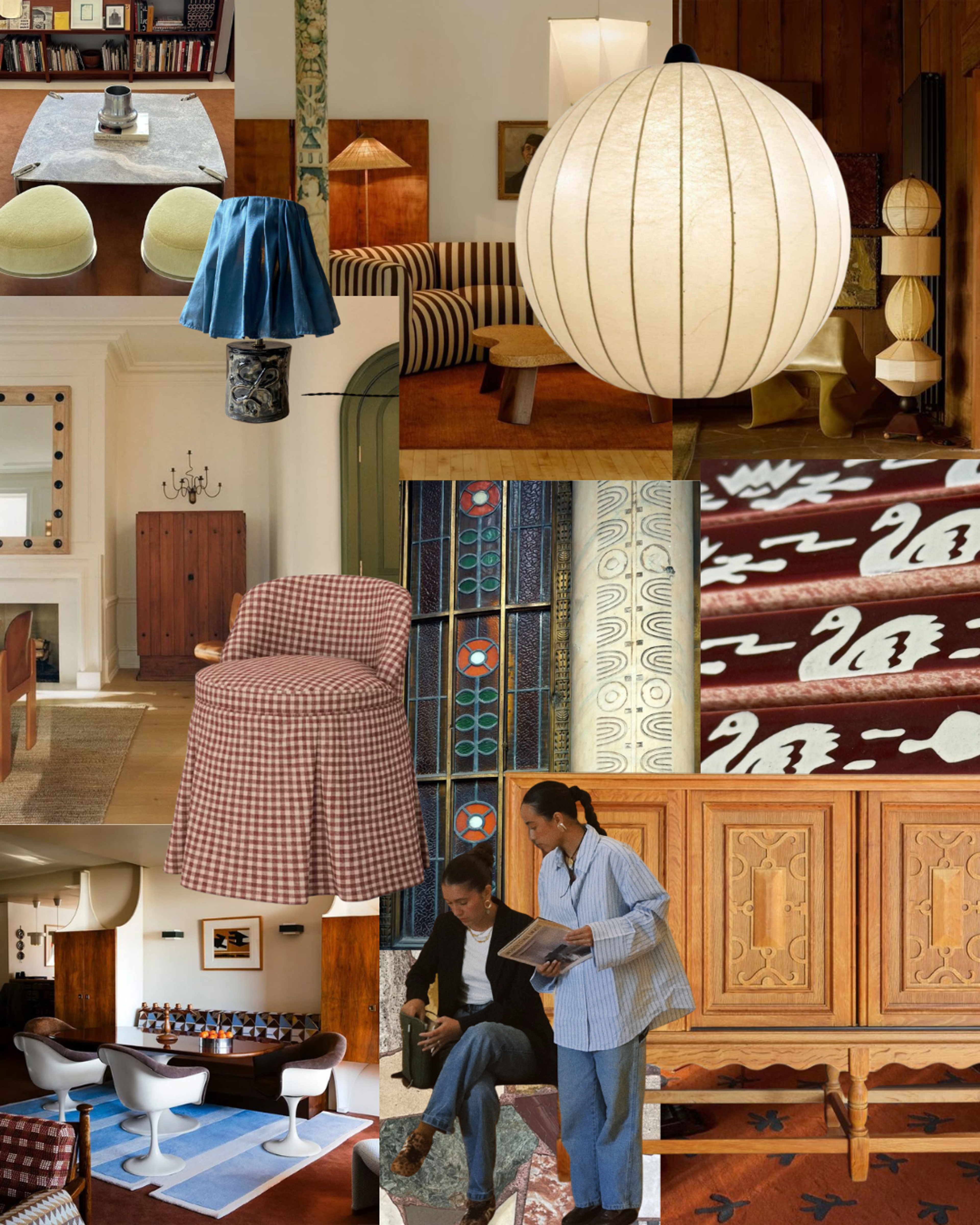 eclectic home decor in collage