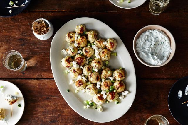 Greek chicken meatballs