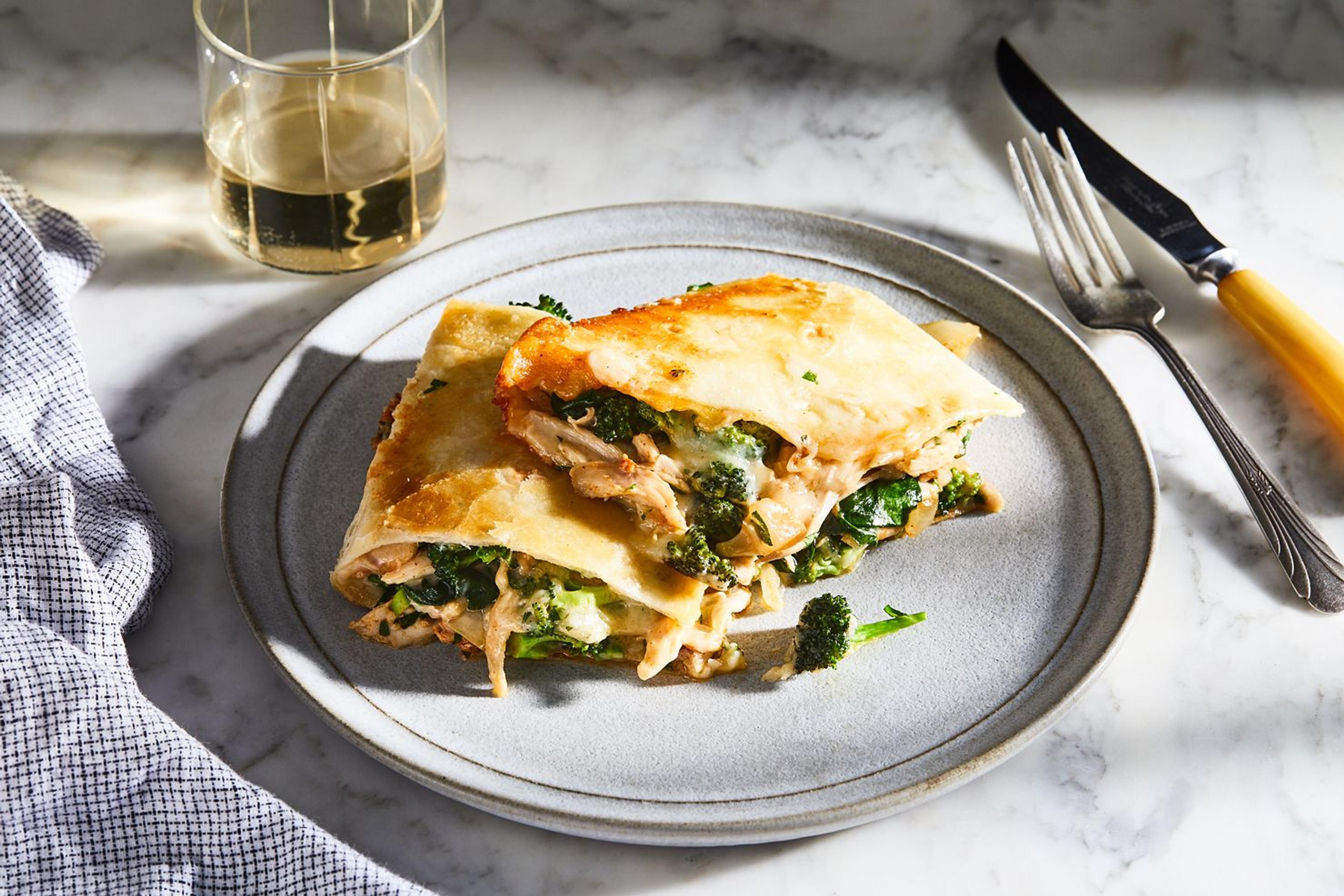 The plated quesadilla