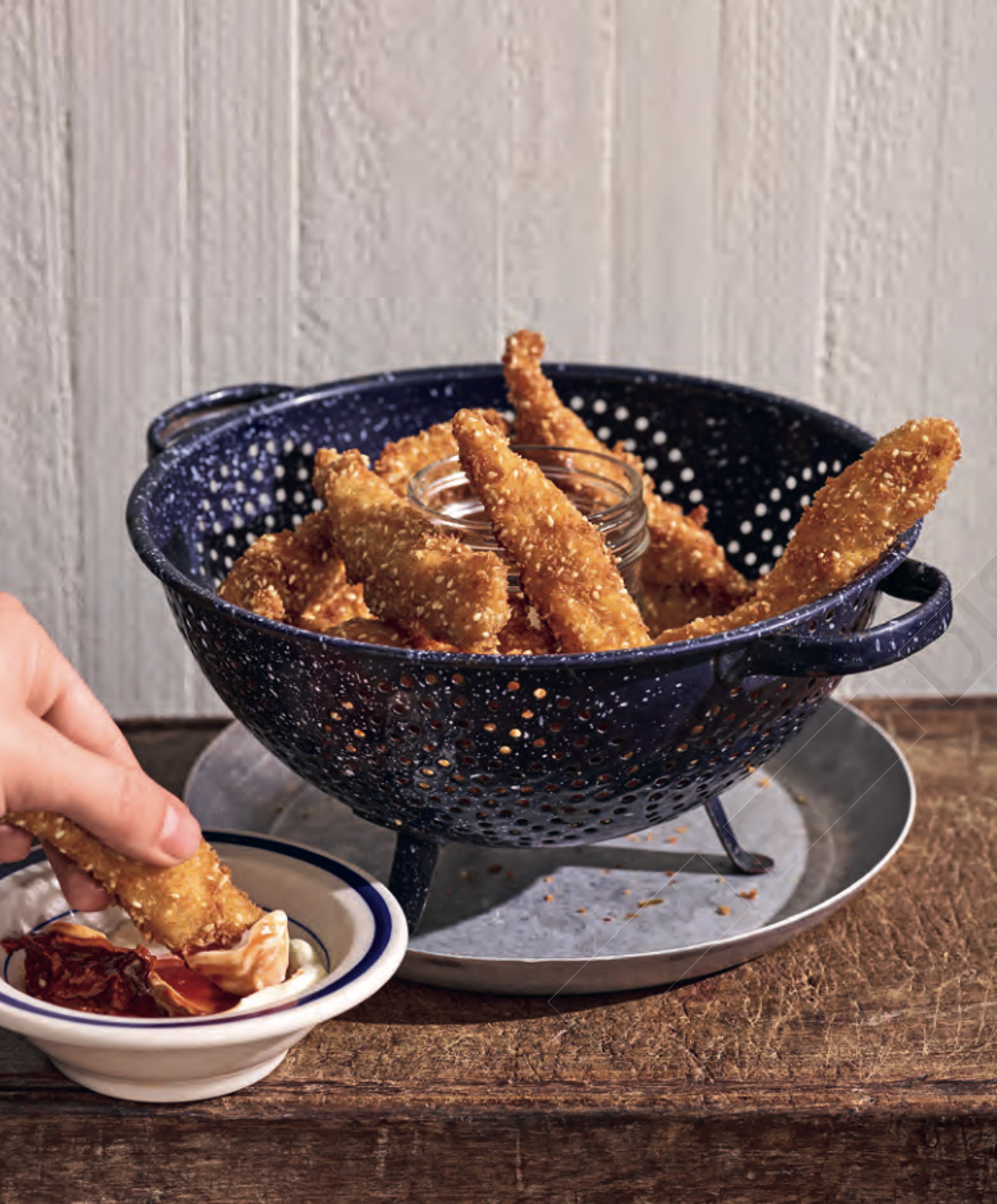 ben’s schnitzel fingers in basket