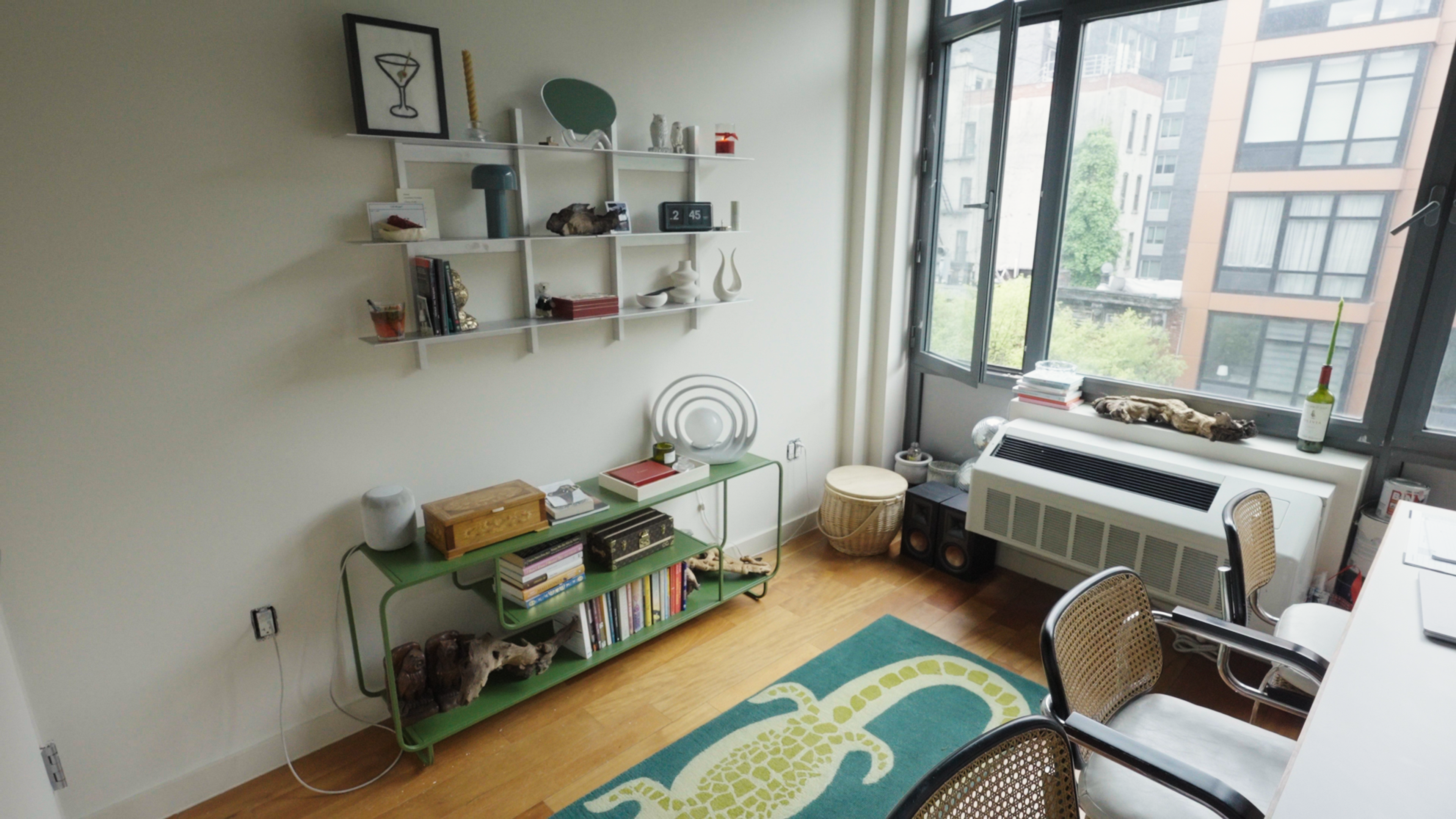 overhead view of Olivia Galli's NYC apartment