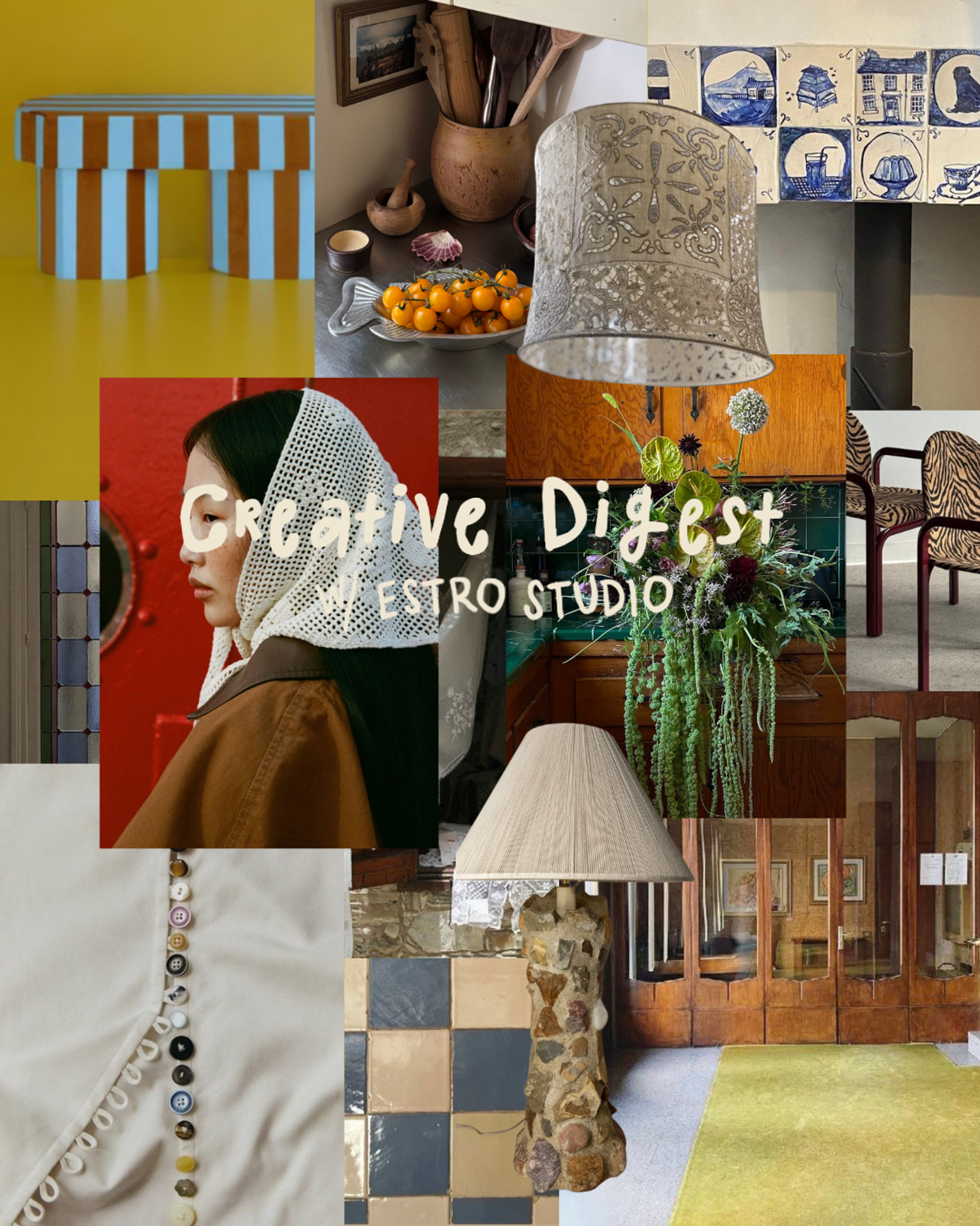 collage of estro studio saved folder