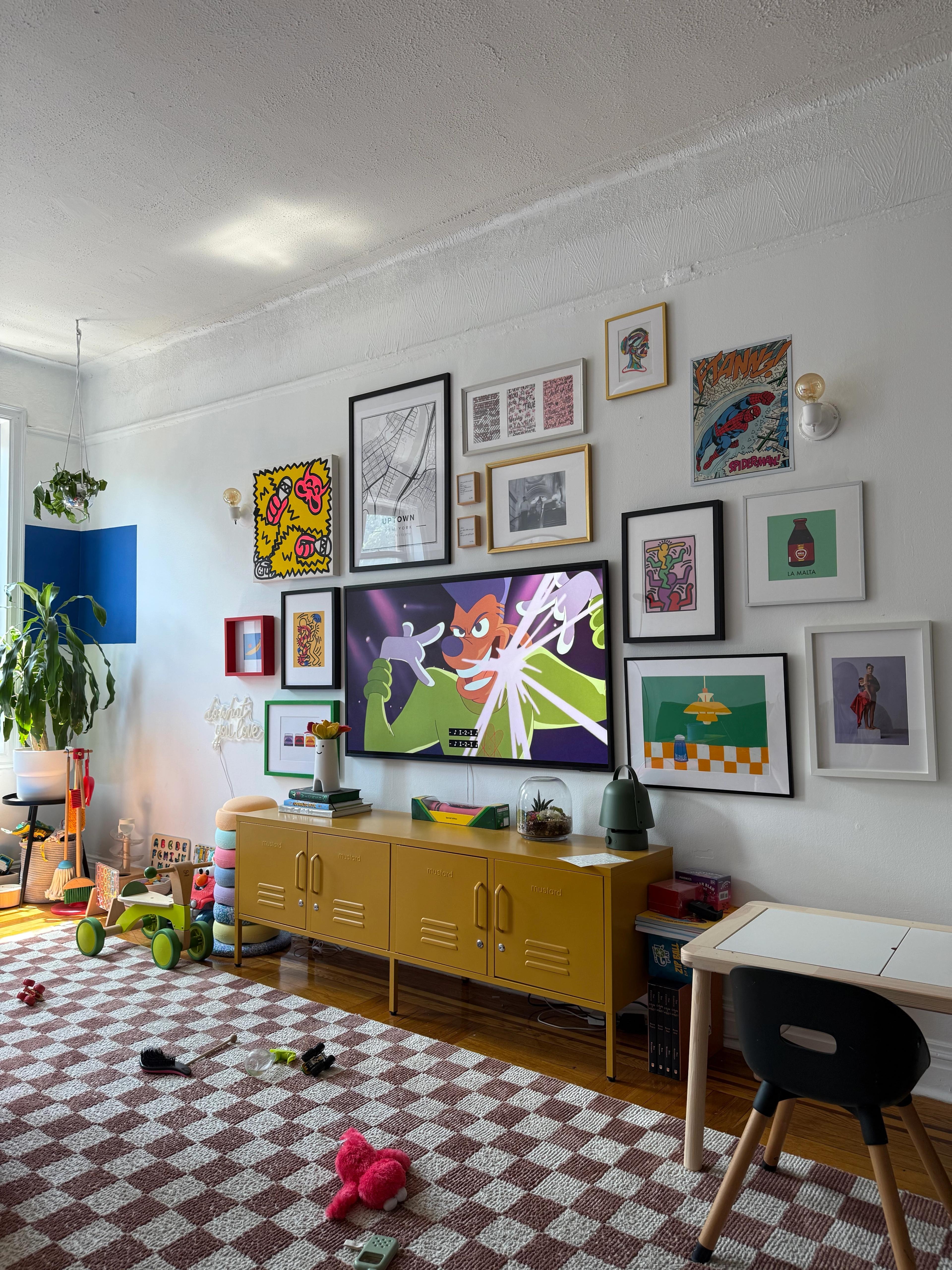 inside Rosdaly's apartment