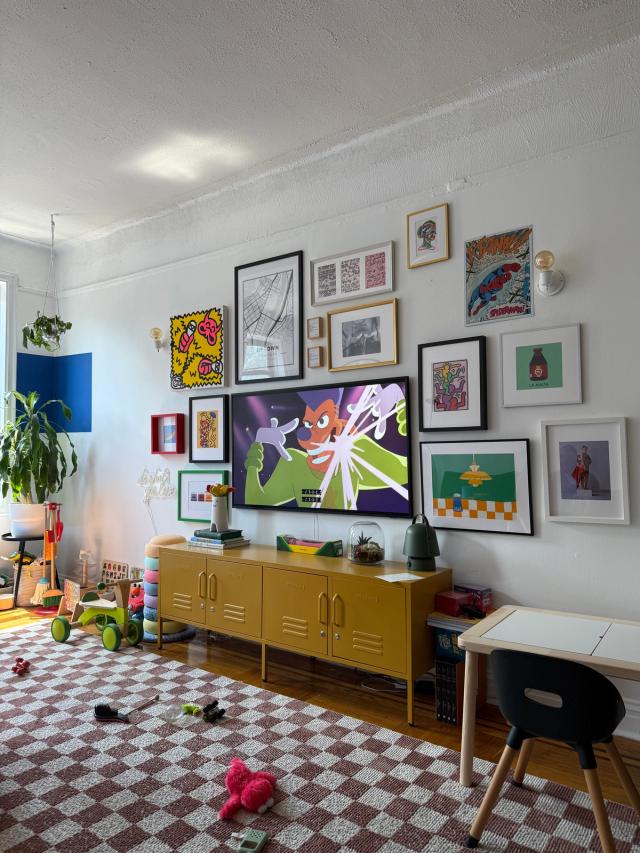 inside Rosdaly's apartment