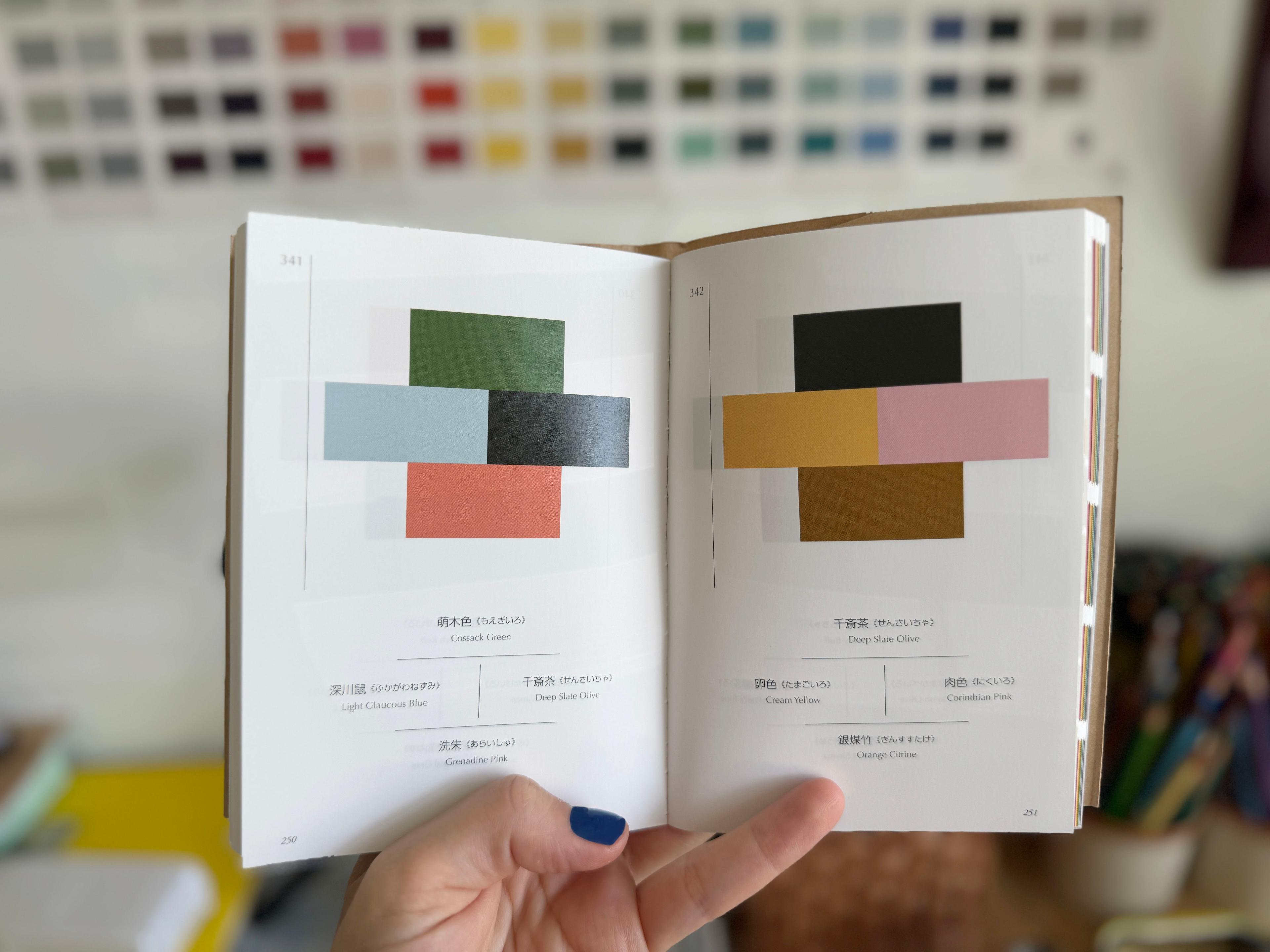 color palettes on page