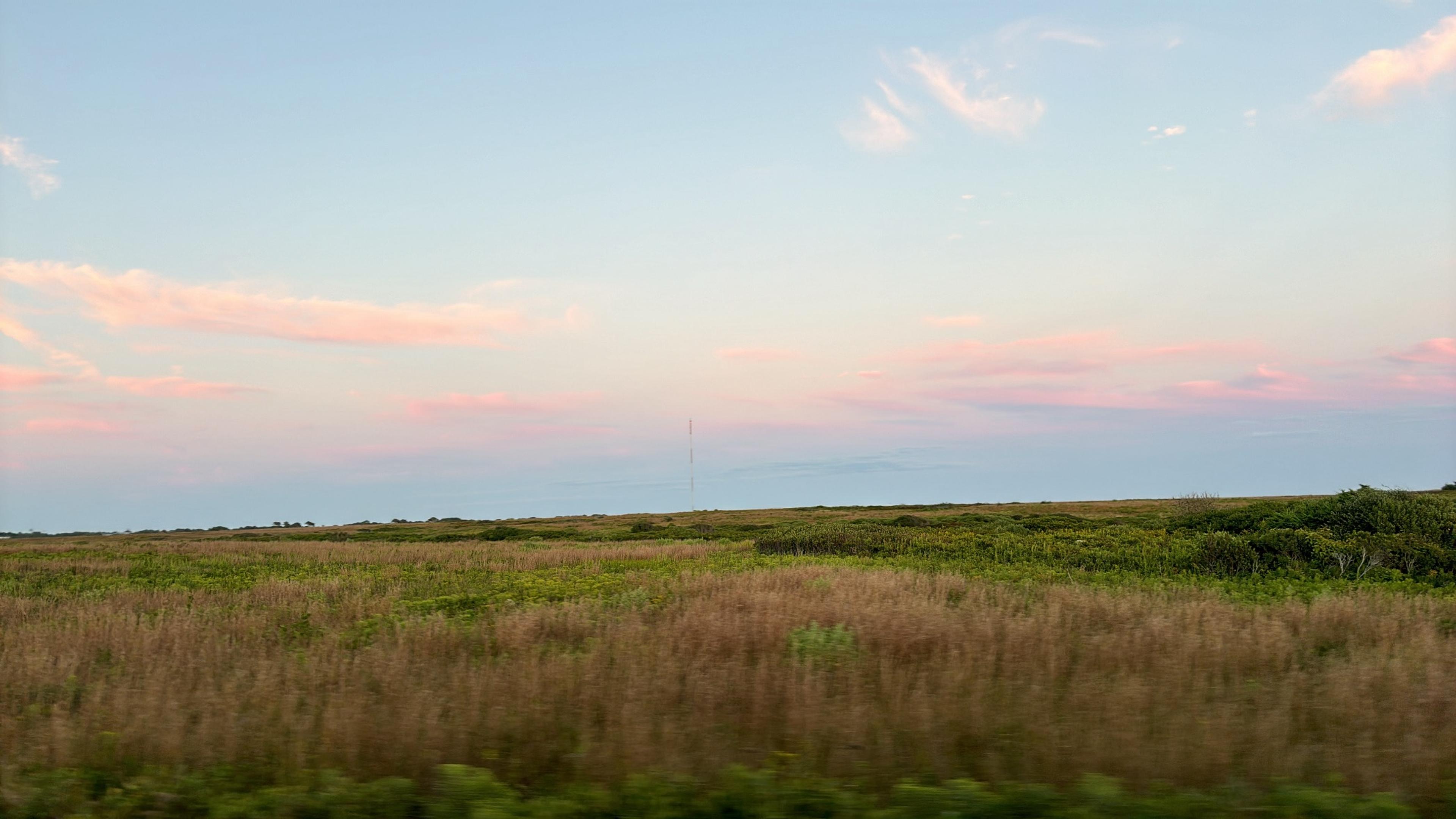 sunset on beach in Nantucket