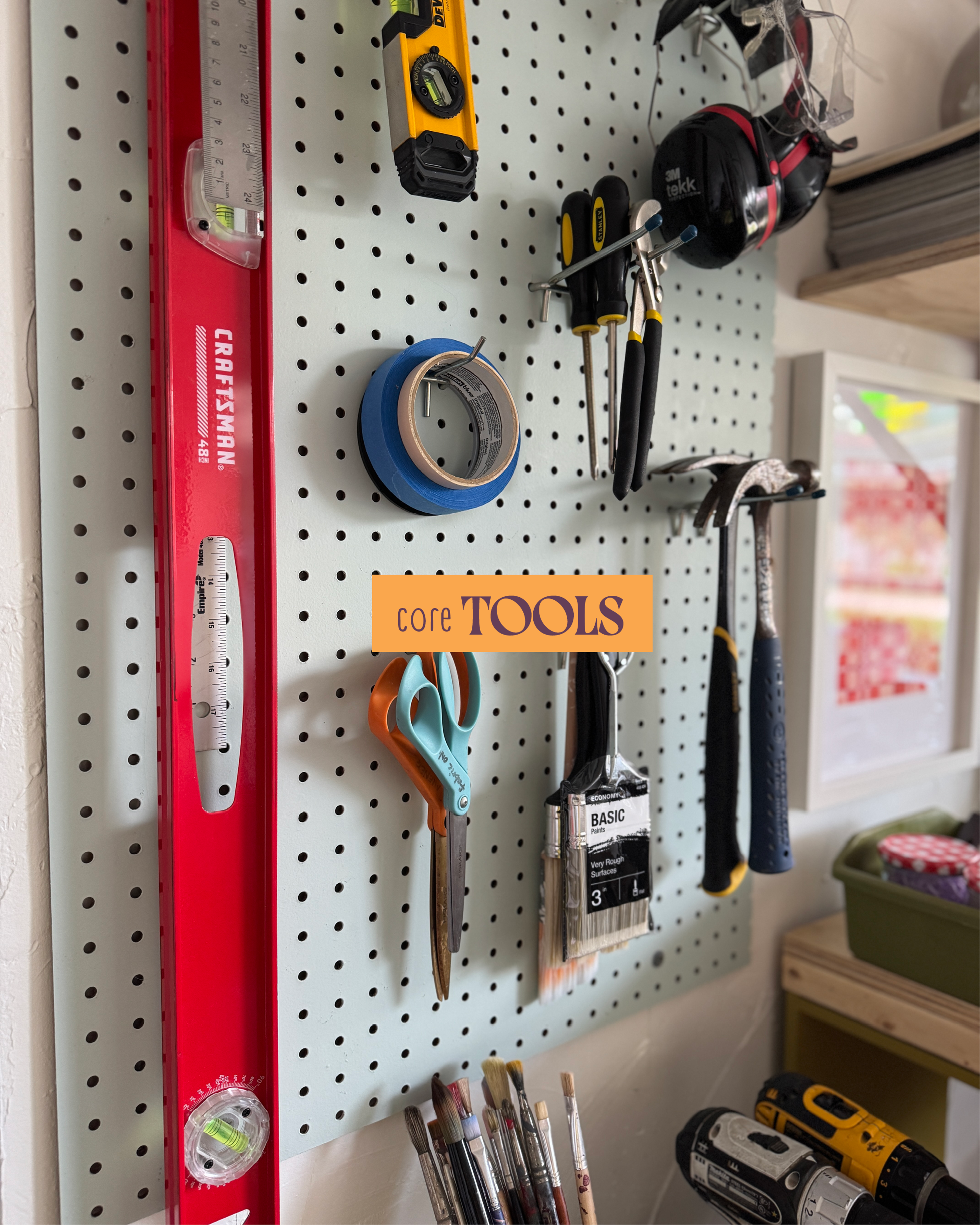 hardware on wall