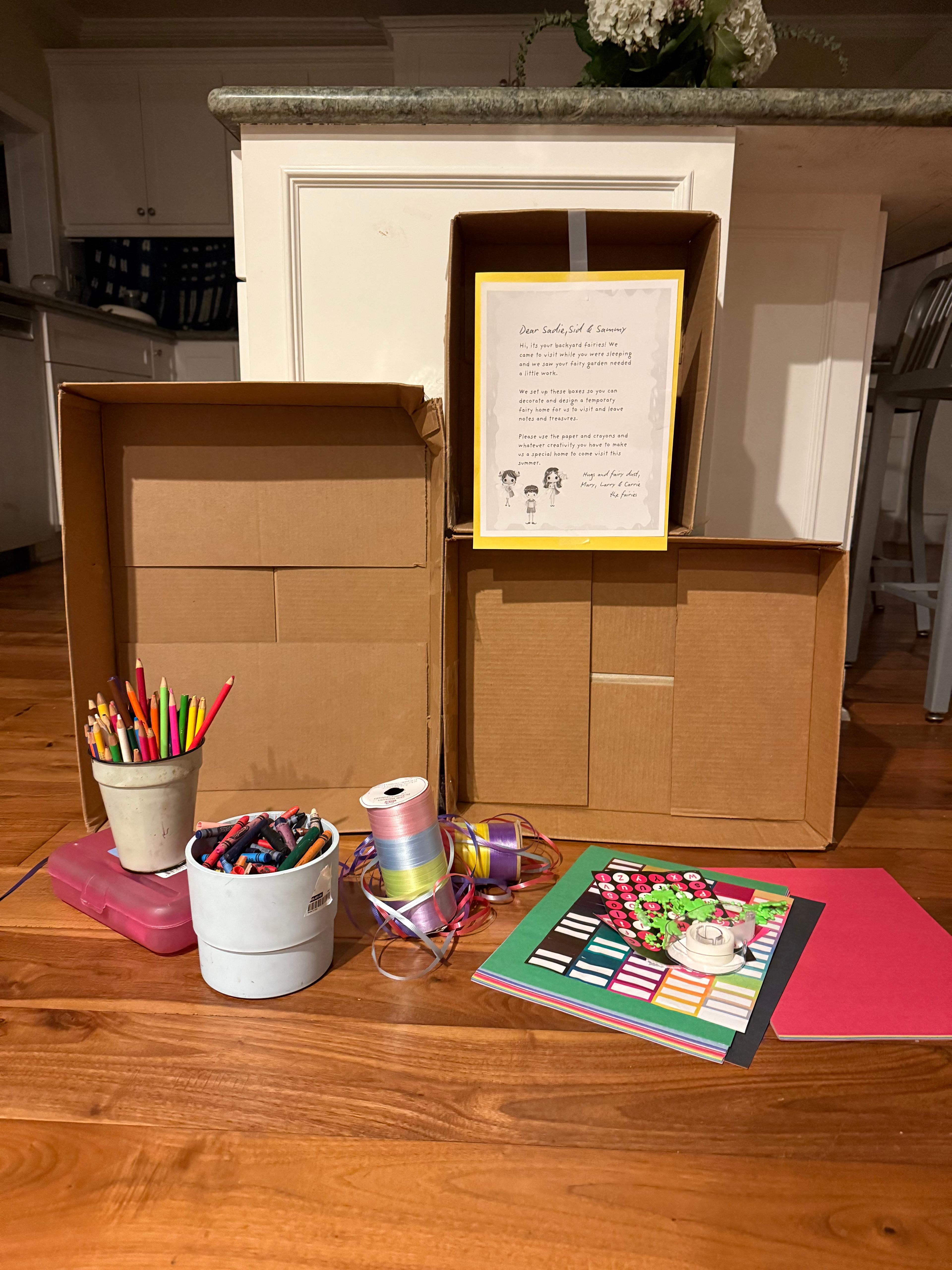 cardboard box castle craft