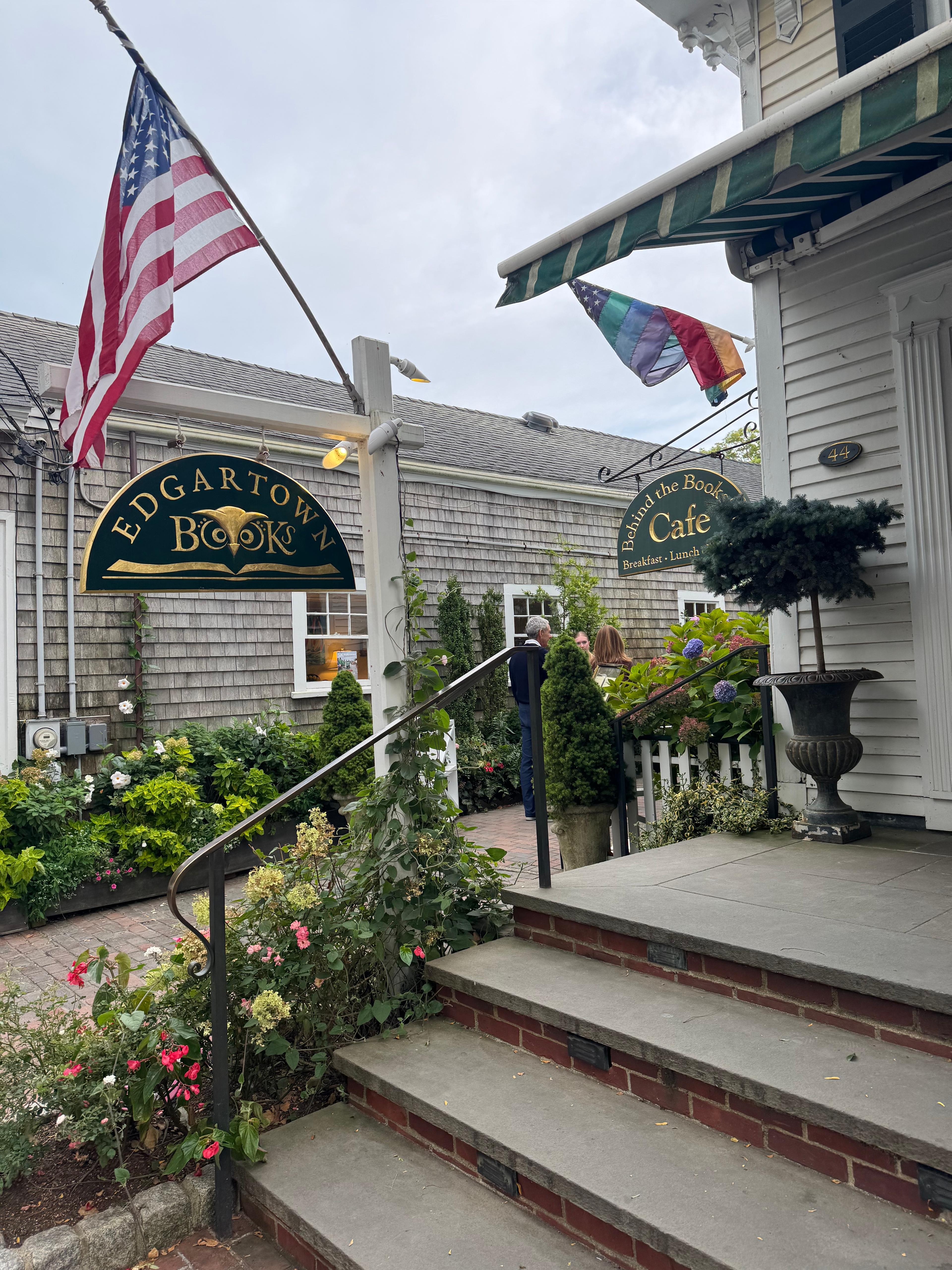 behind the bookstore cafe