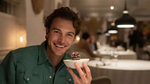 Jesse holding caviar egg