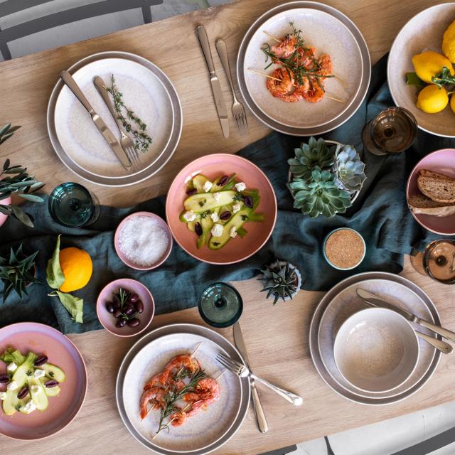 A beautifully styled dining table.