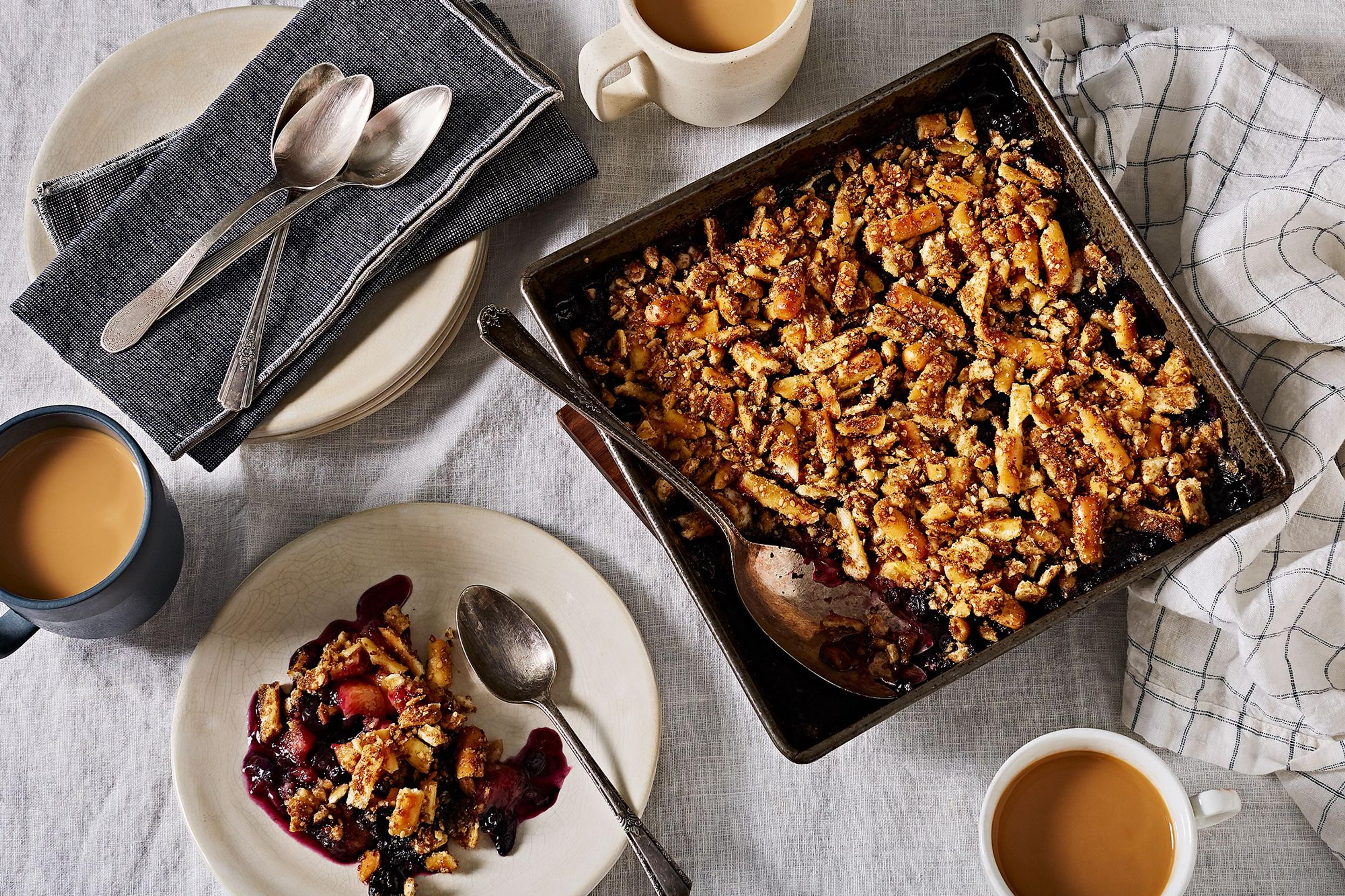 peach crumble