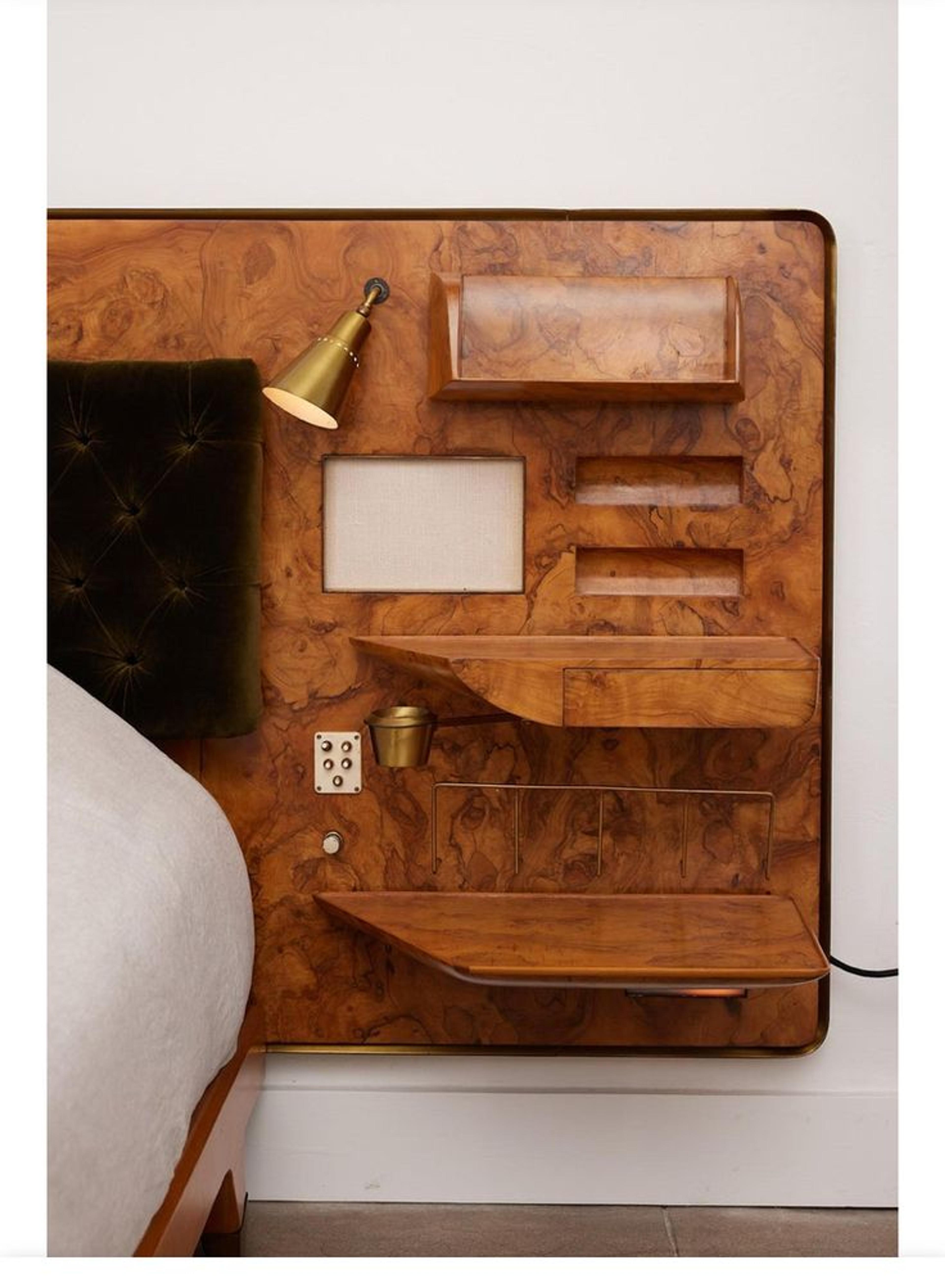 wooden headboard