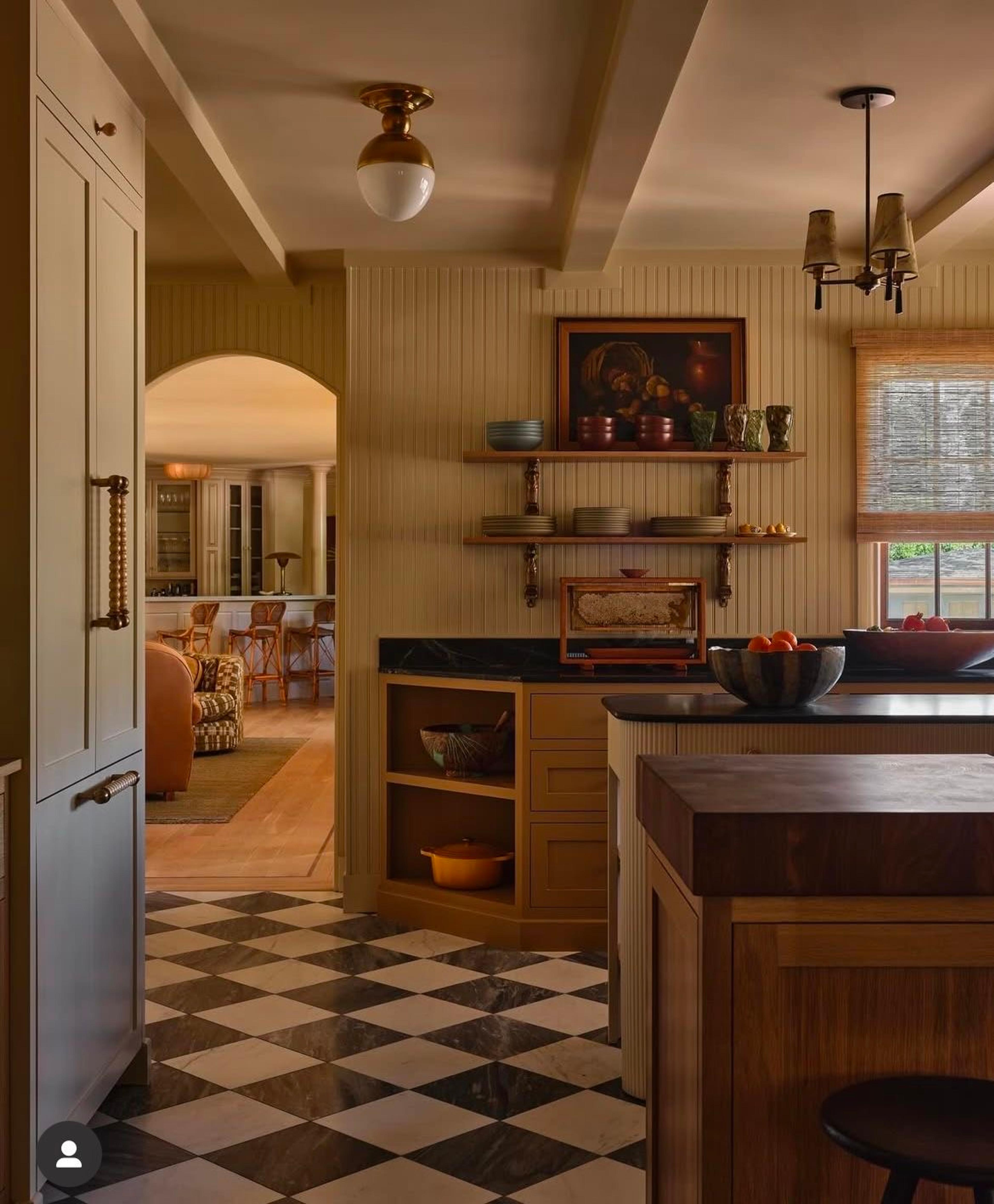 inside a european kitchen