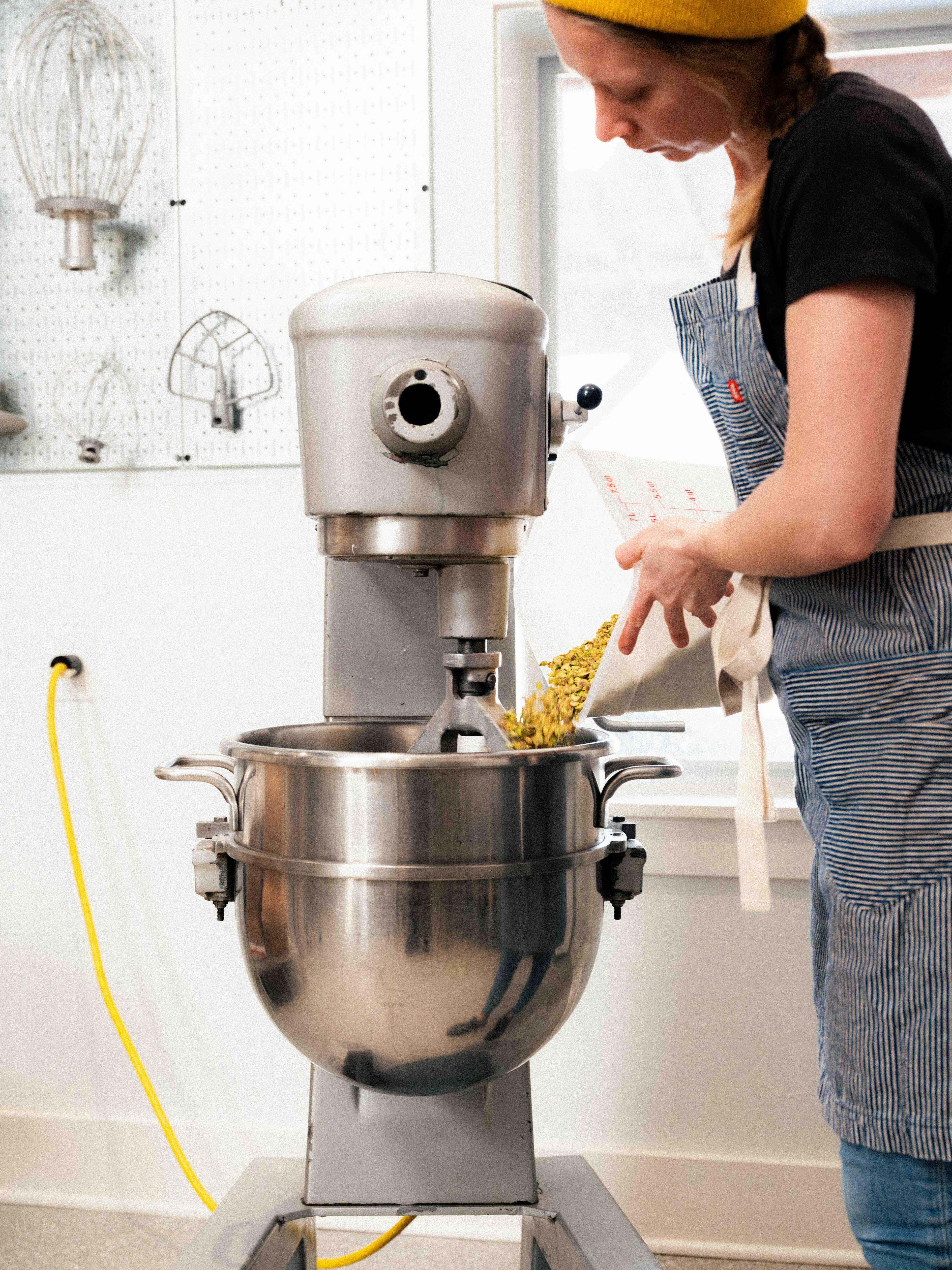 kristina mixing ice cream