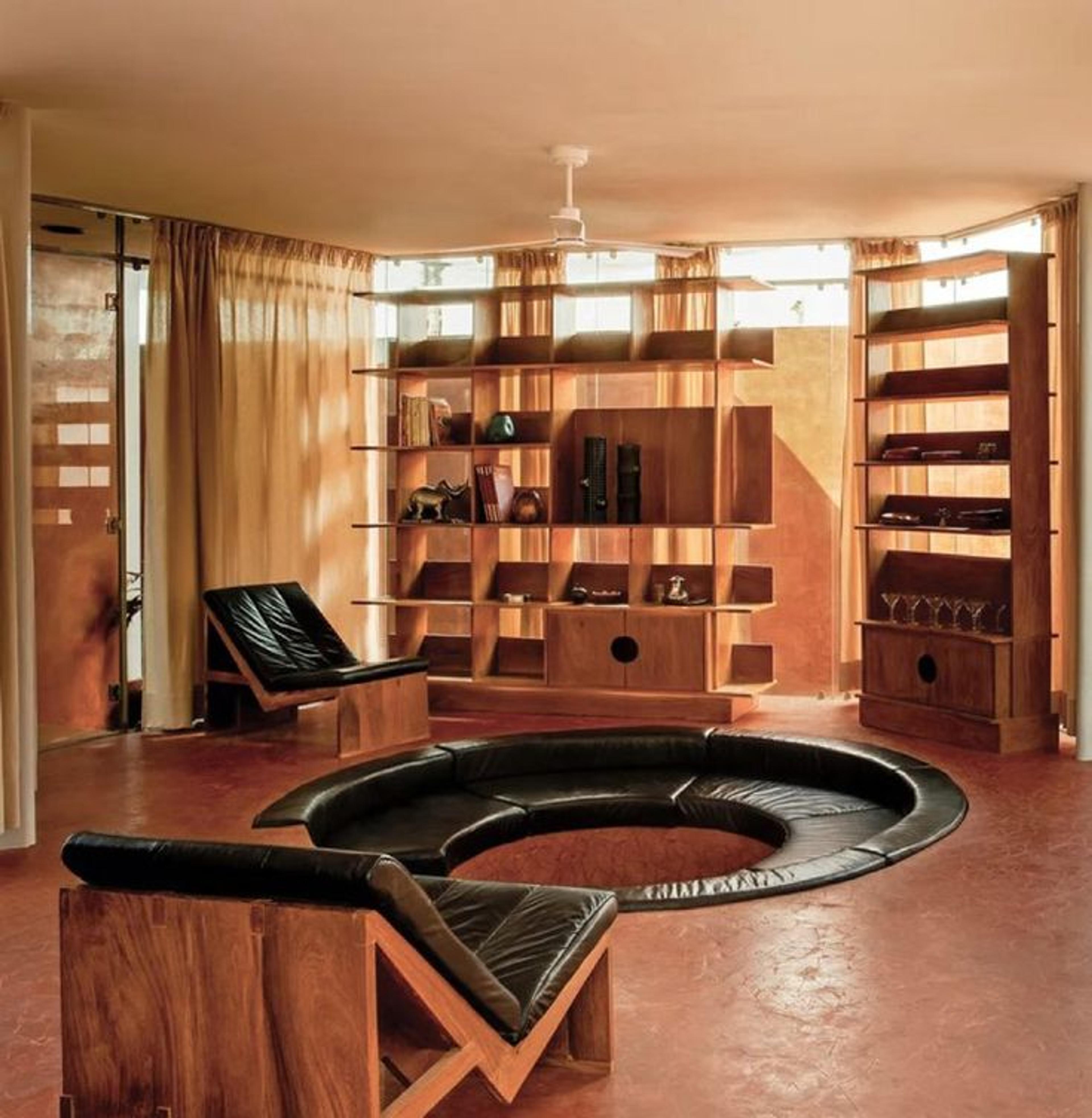 sunken living room