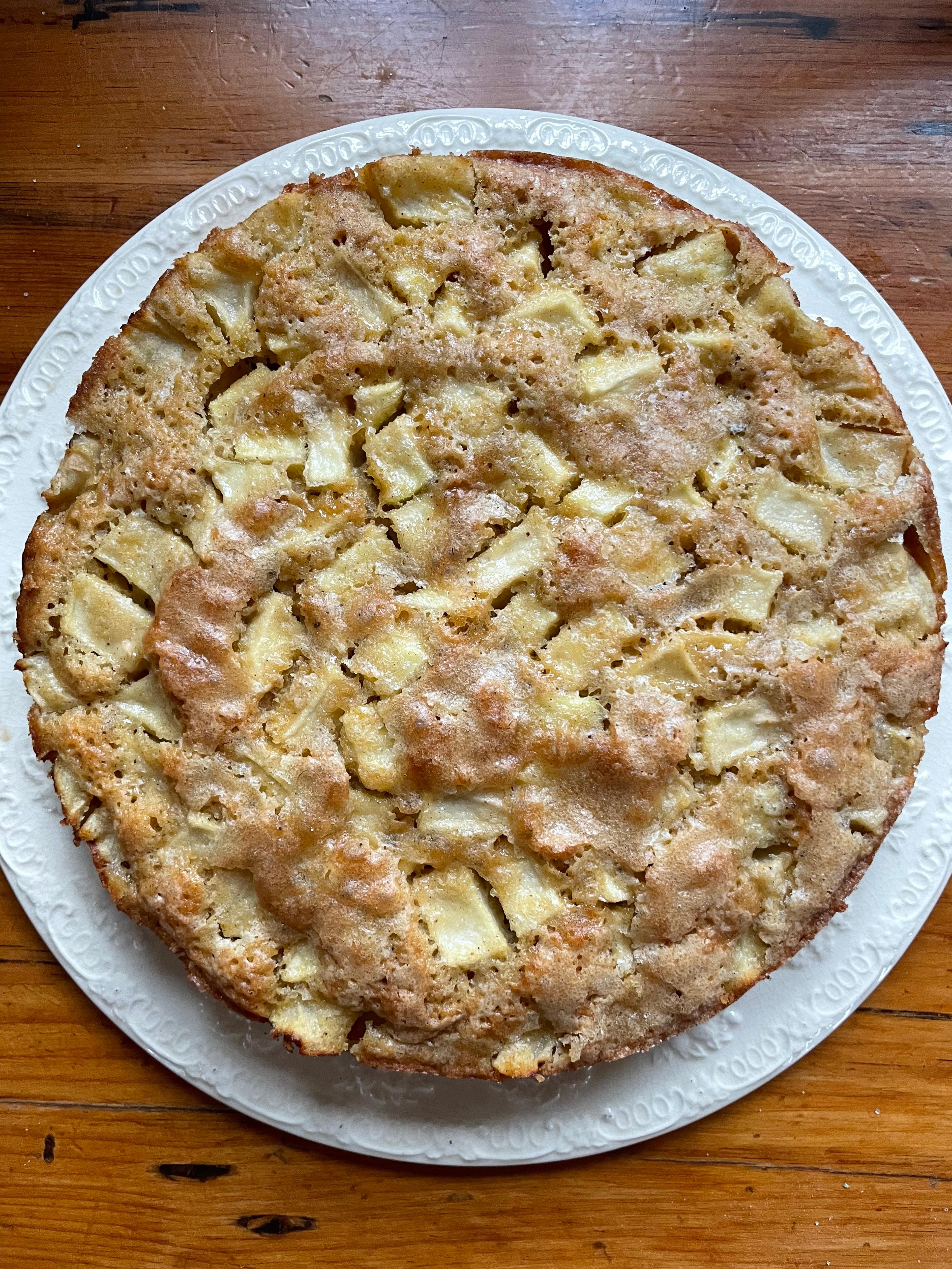 brown butter apple cake 