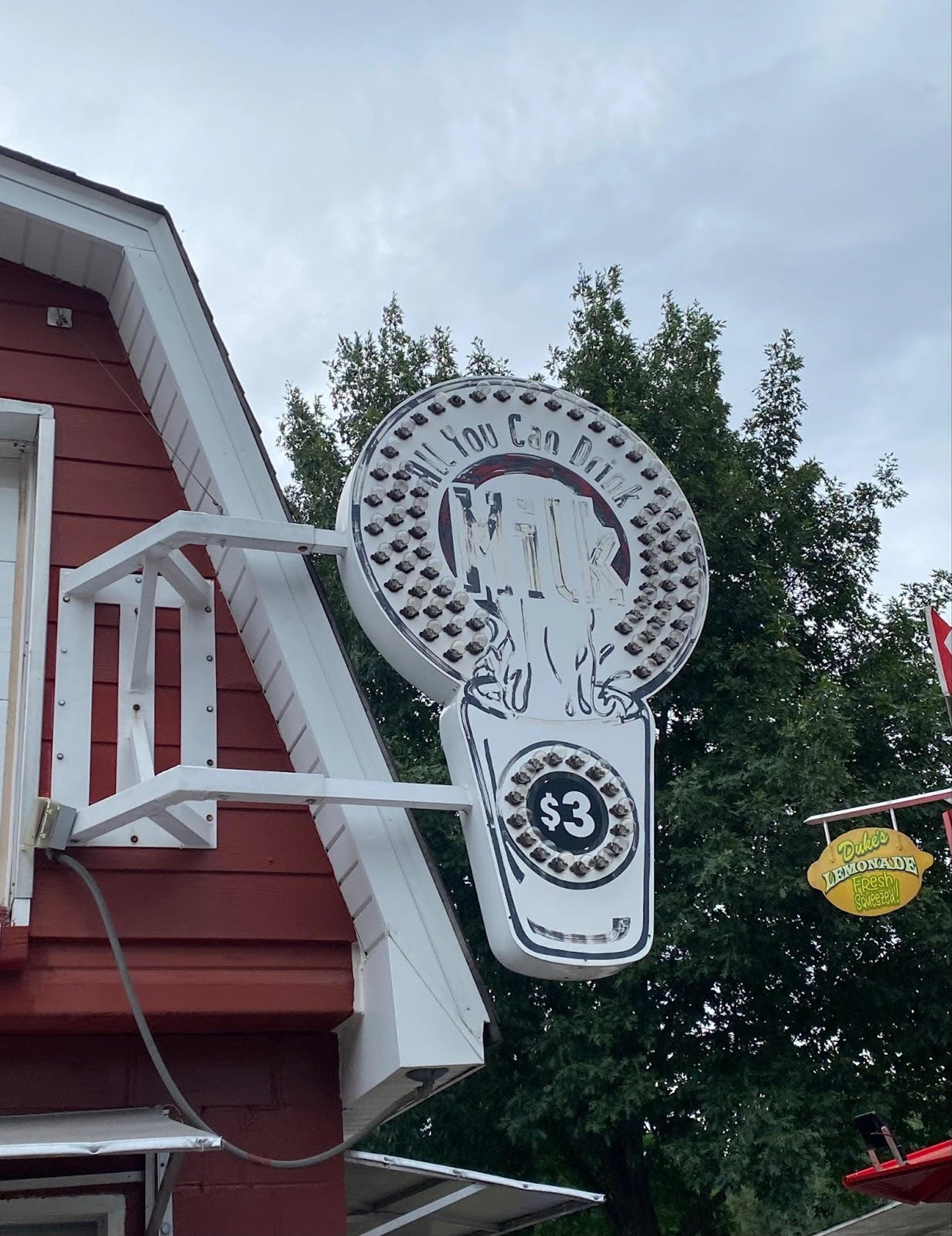 milk sign